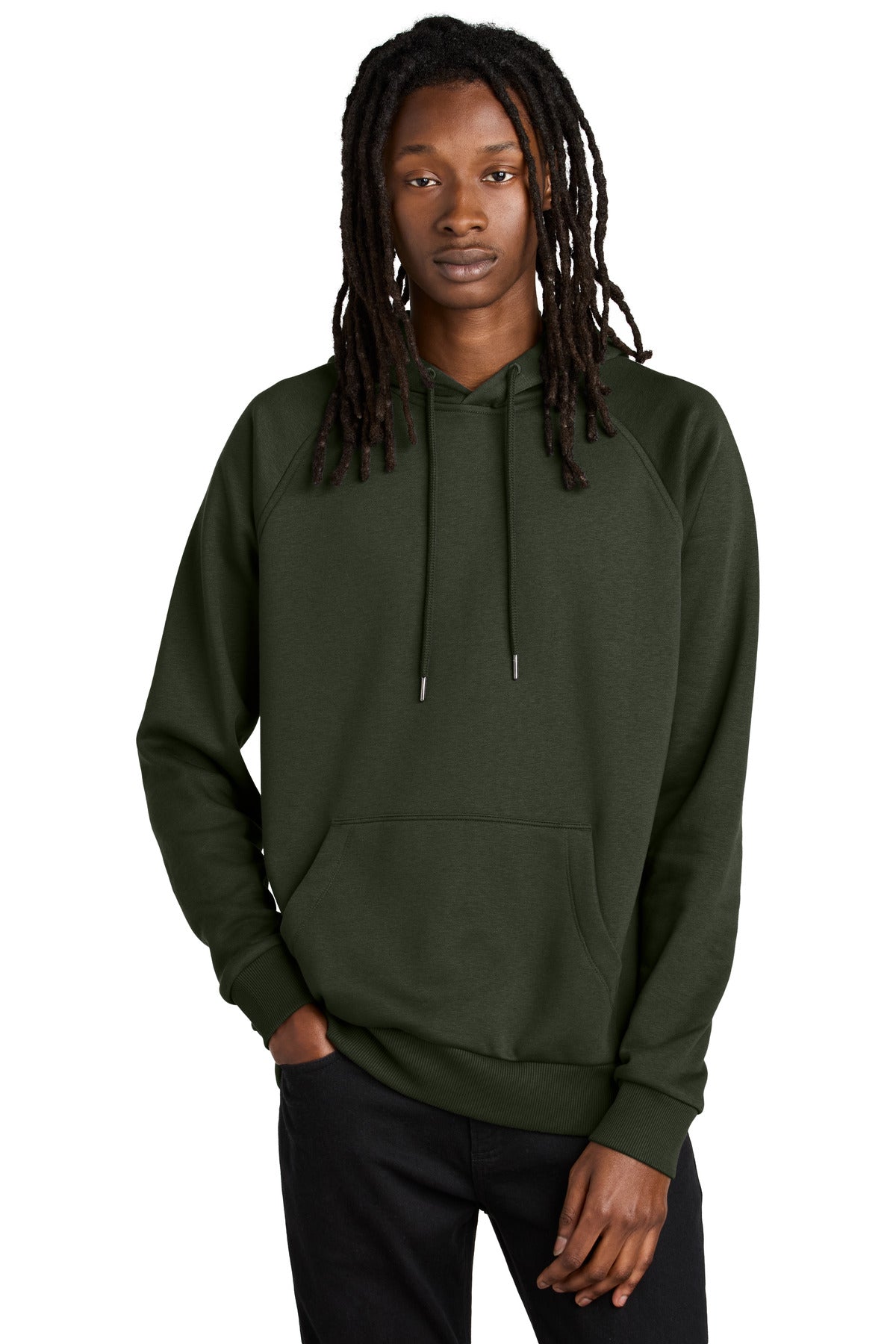 Unisex Organic CVC Fleece Pullover Hoodie