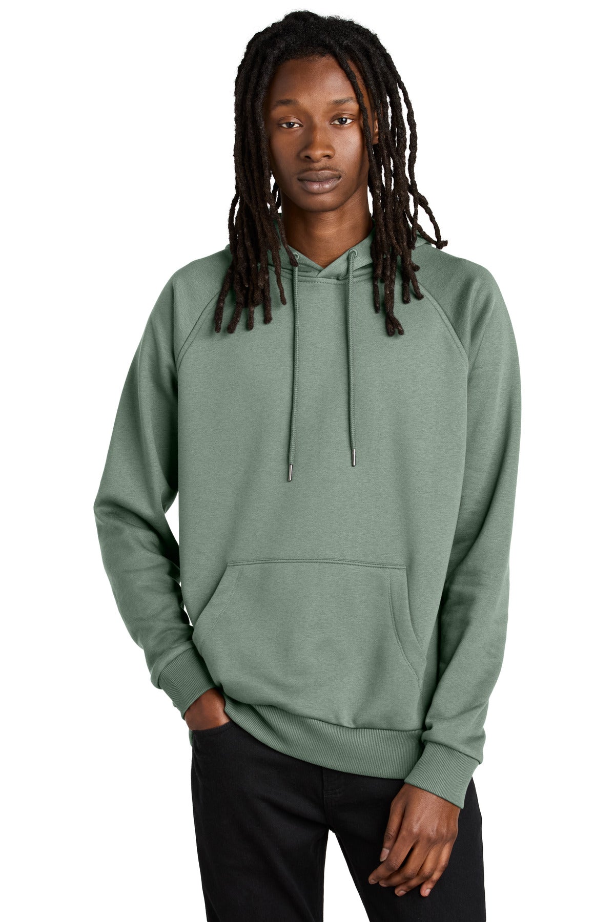 Unisex Organic CVC Fleece Pullover Hoodie