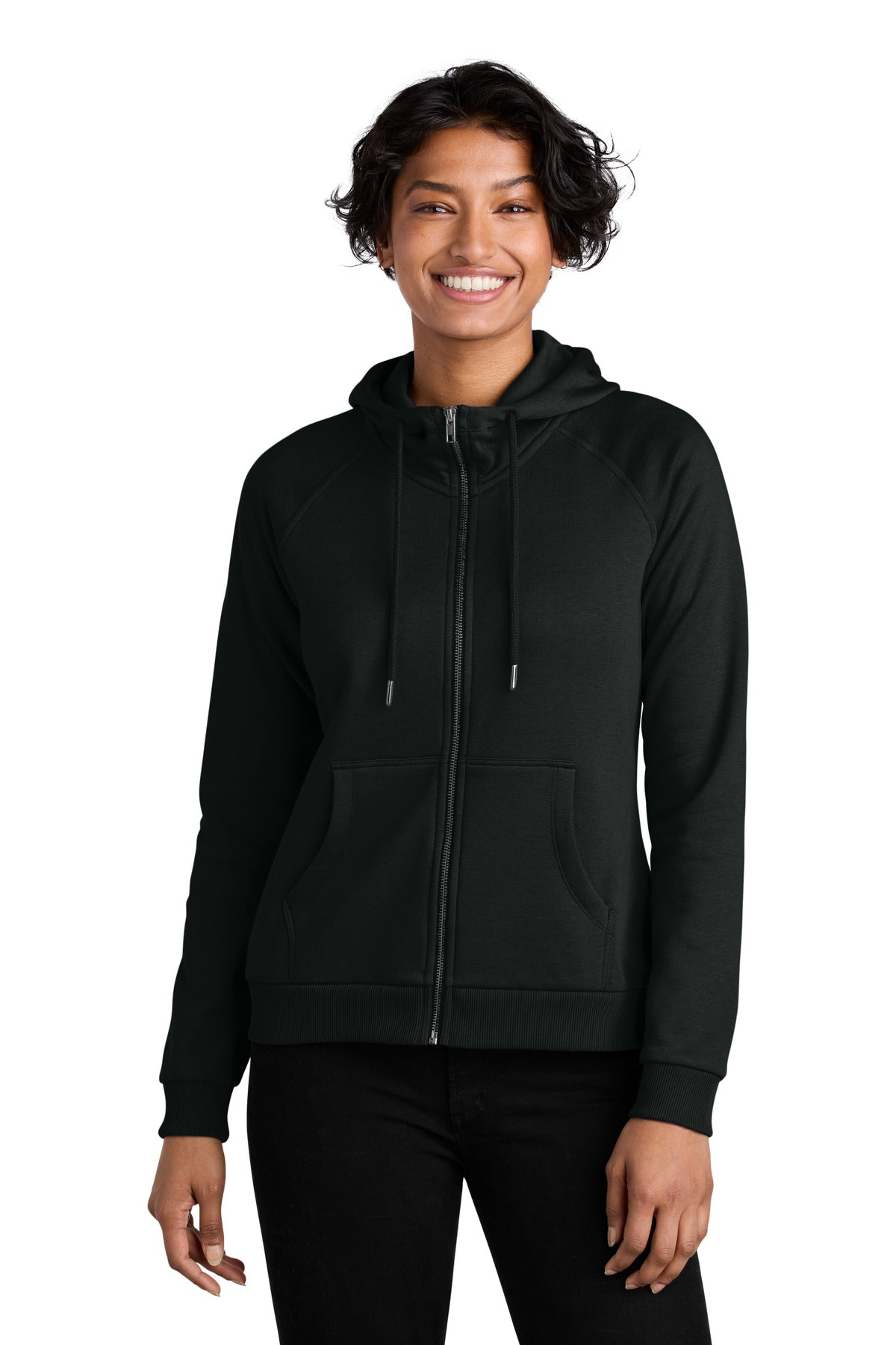 Women's Organic CVC Fleece Full-Zip Hoodie
