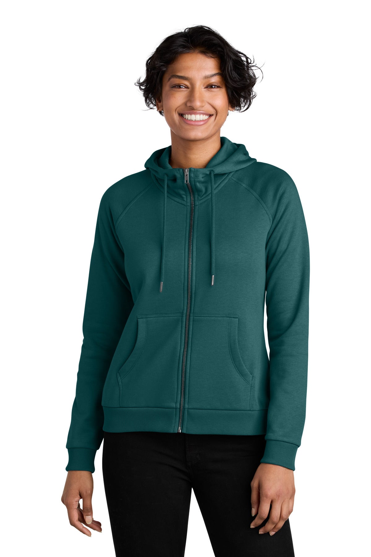 Women's Organic CVC Fleece Full-Zip Hoodie