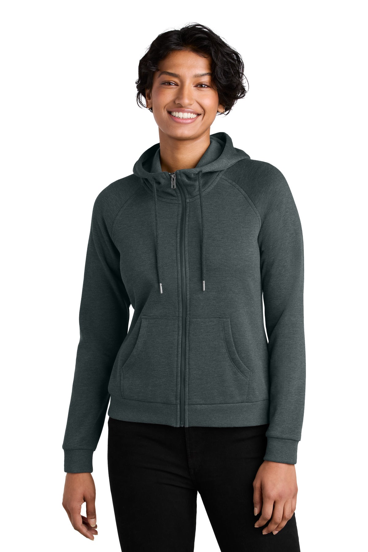 Women's Organic CVC Fleece Full-Zip Hoodie
