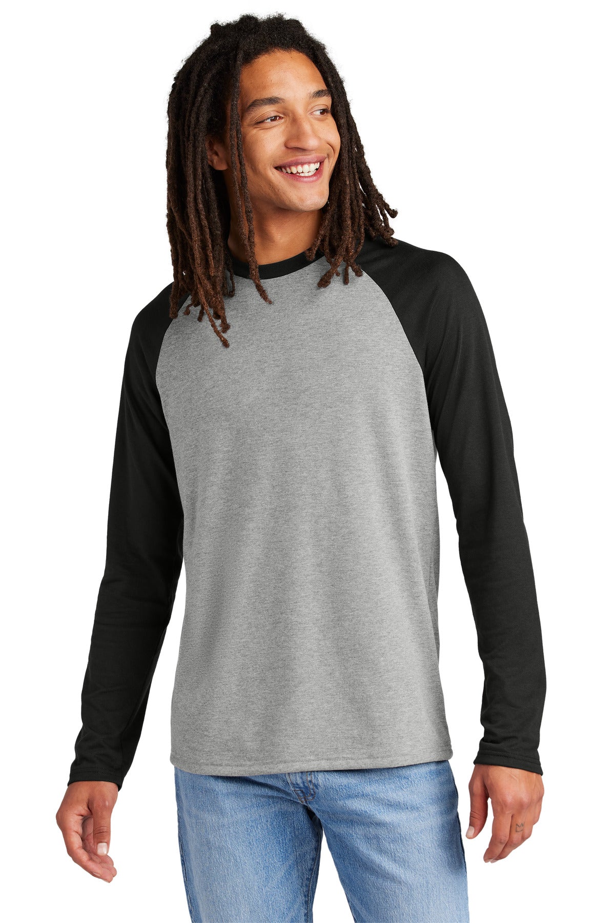 Unisex Tri-Blend Long Sleeve Colorblock Raglan