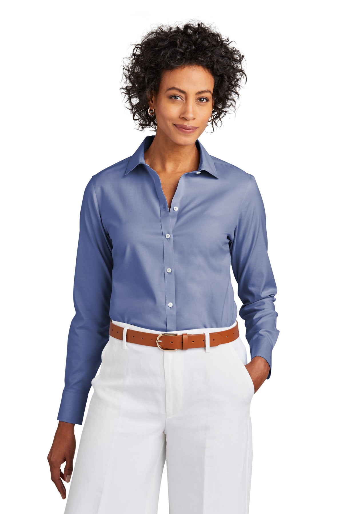 Women's Wrinkle-Free Stretch Pinpoint Shirt