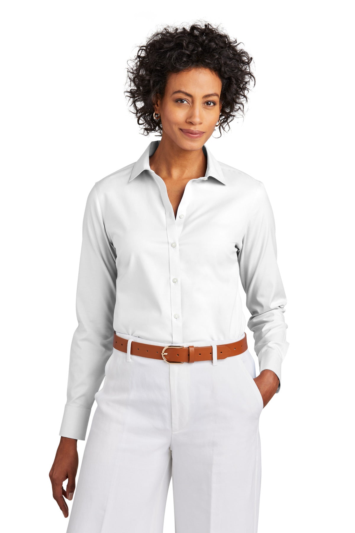 Women's Wrinkle-Free Stretch Pinpoint Shirt