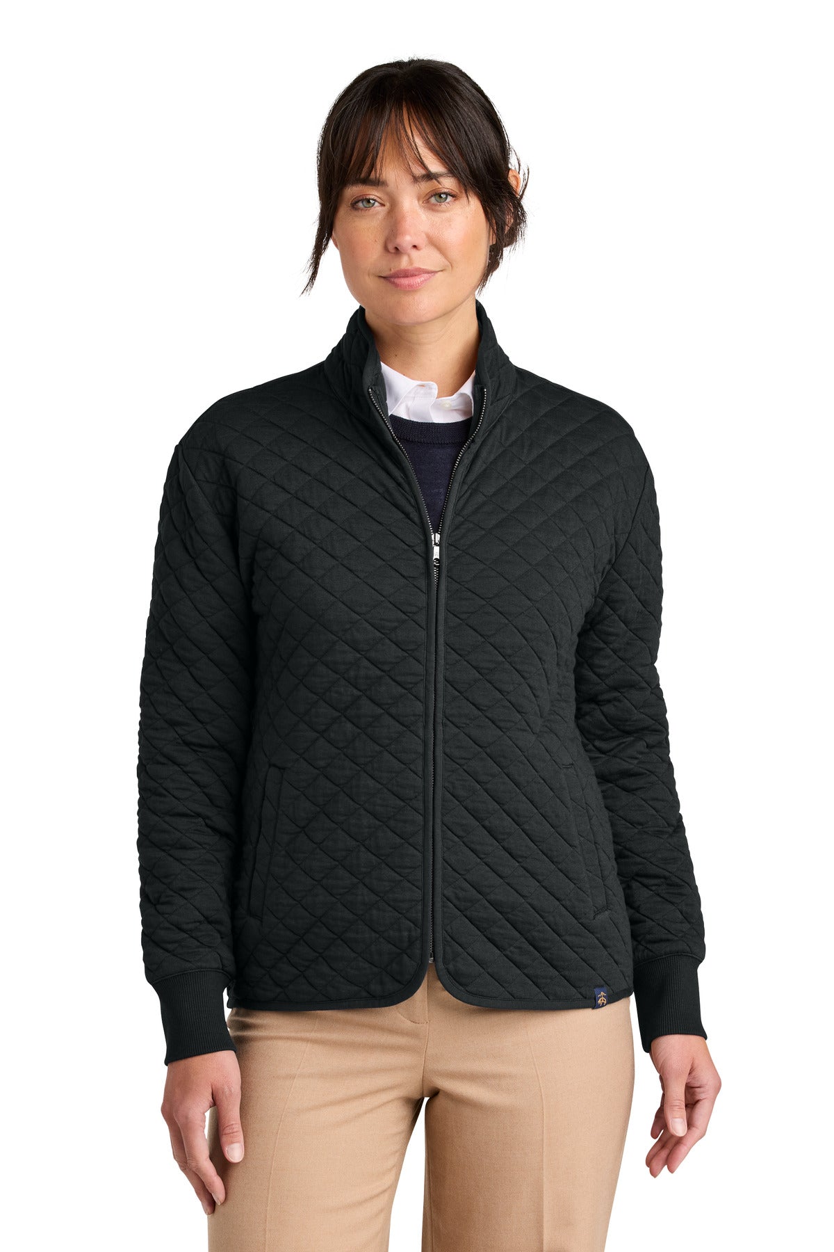 Women's Diamond Quilt Full-Zip Fleece Jacket