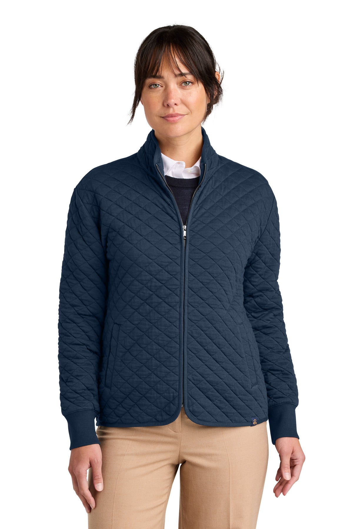 Women's Diamond Quilt Full-Zip Fleece Jacket