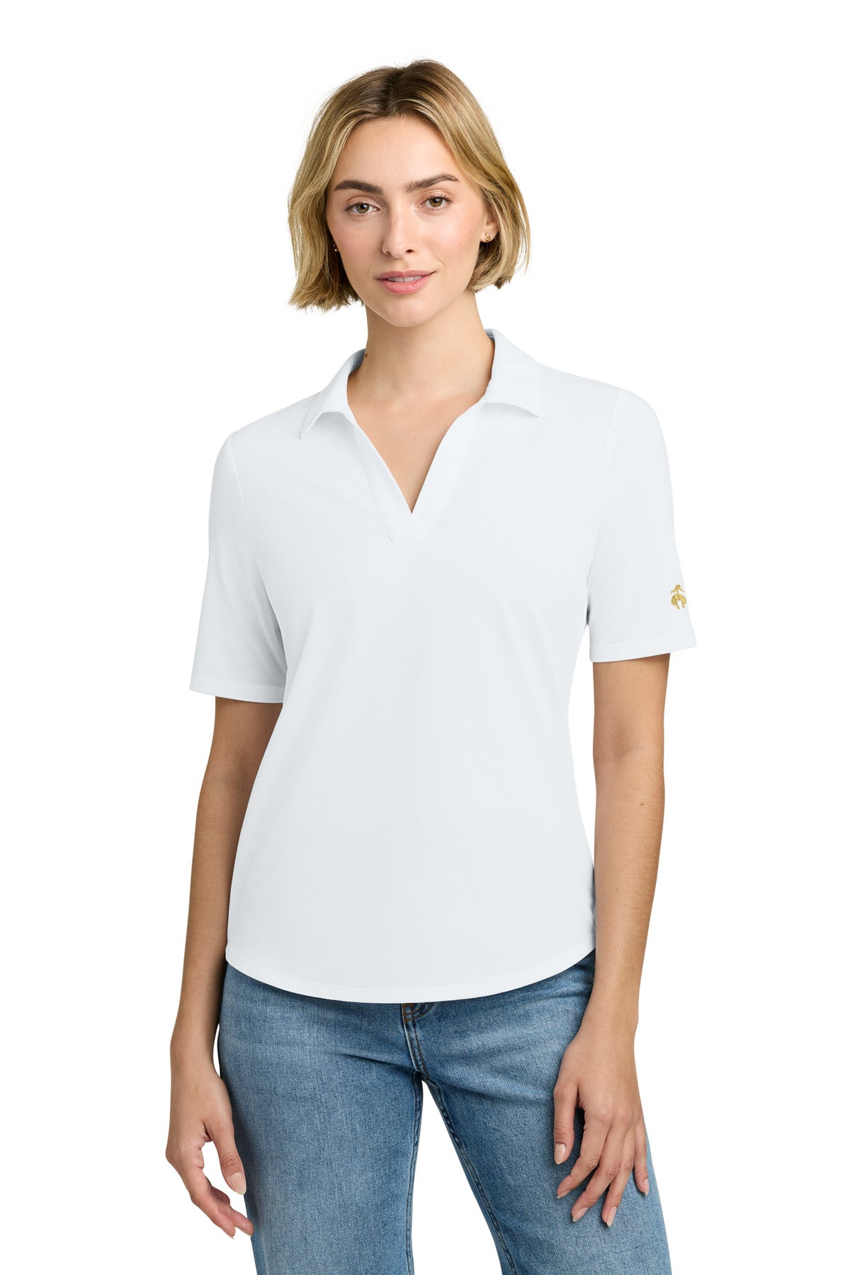 Women's Pinpoint Pique Polo