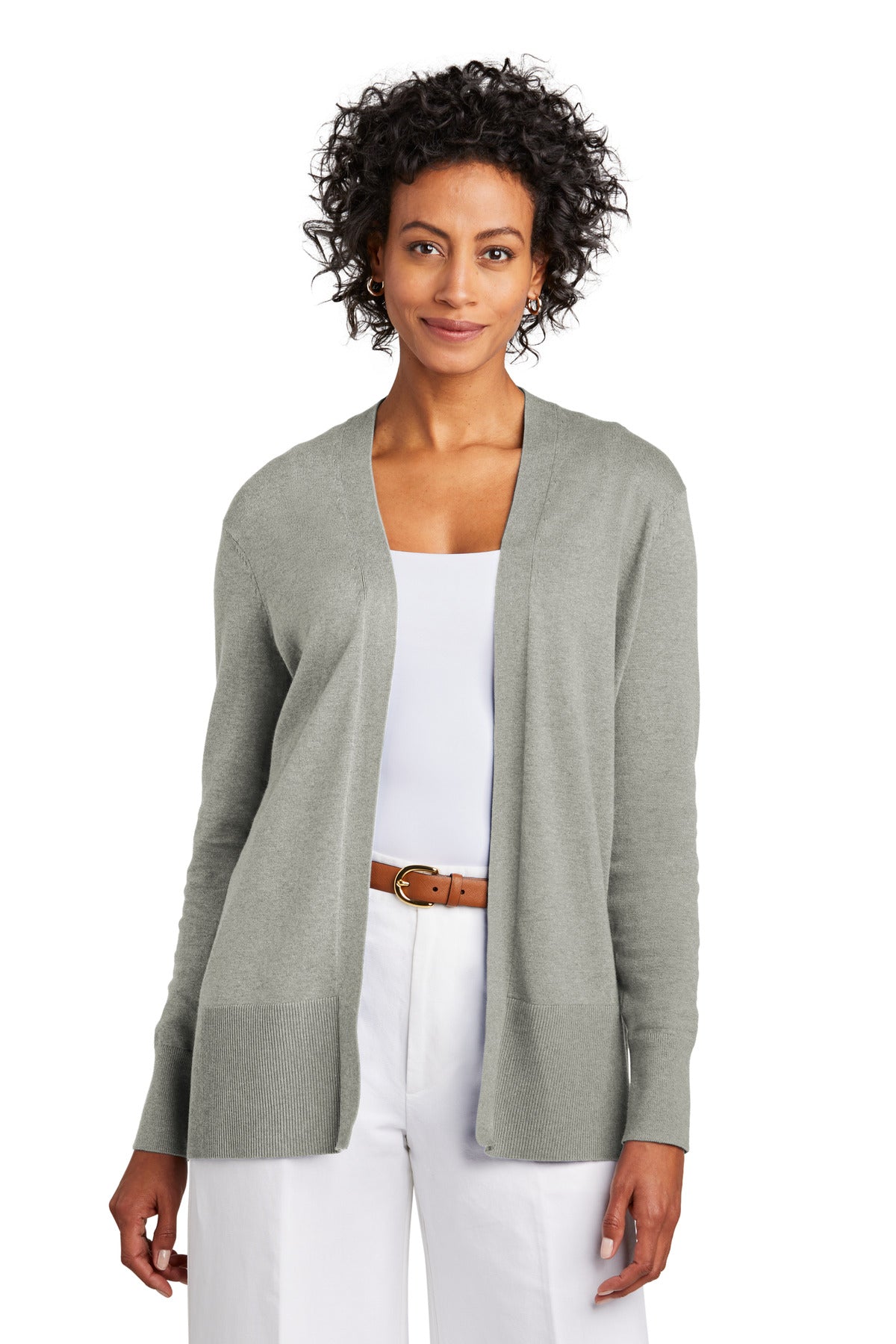 Women's Cotton Stretch Long Cardigan Sweater