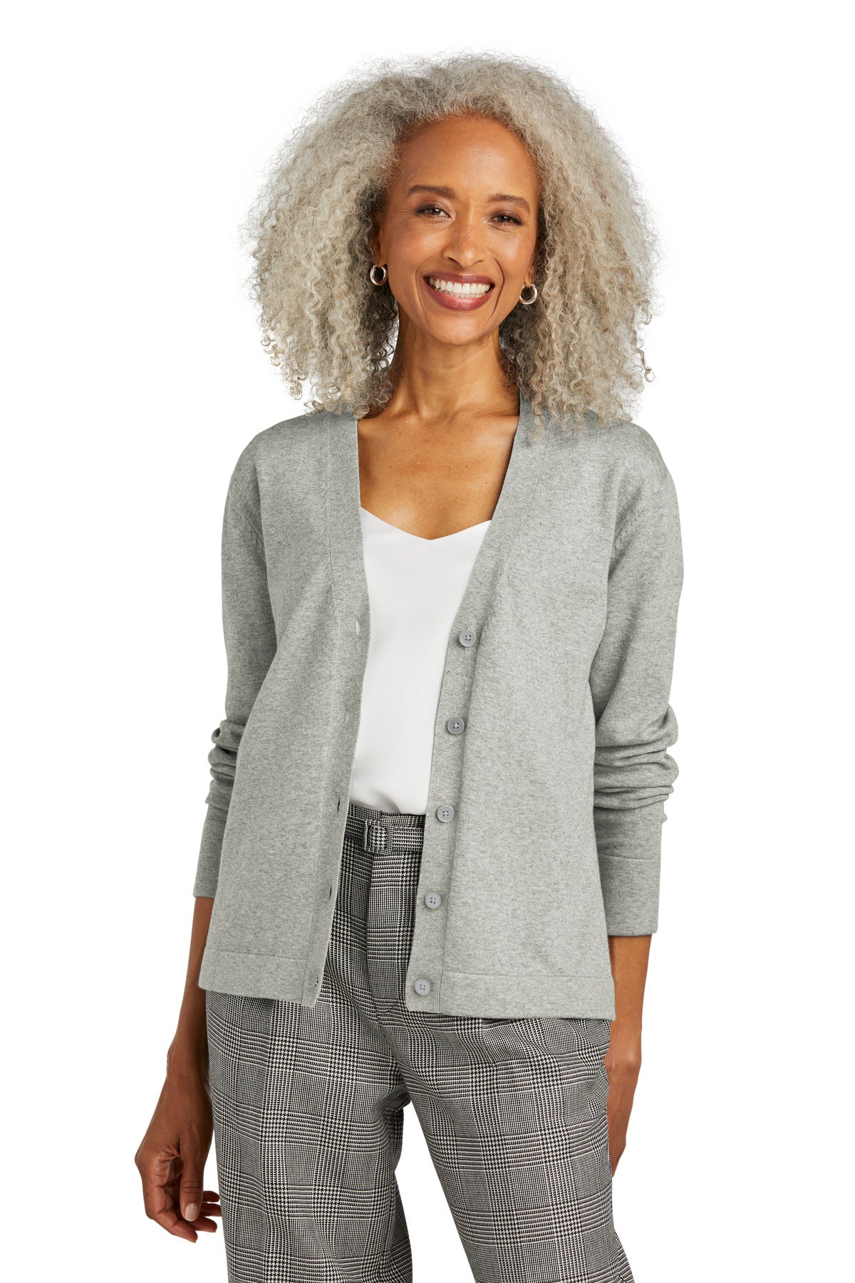 Women's Cotton Stretch Cardigan Sweater