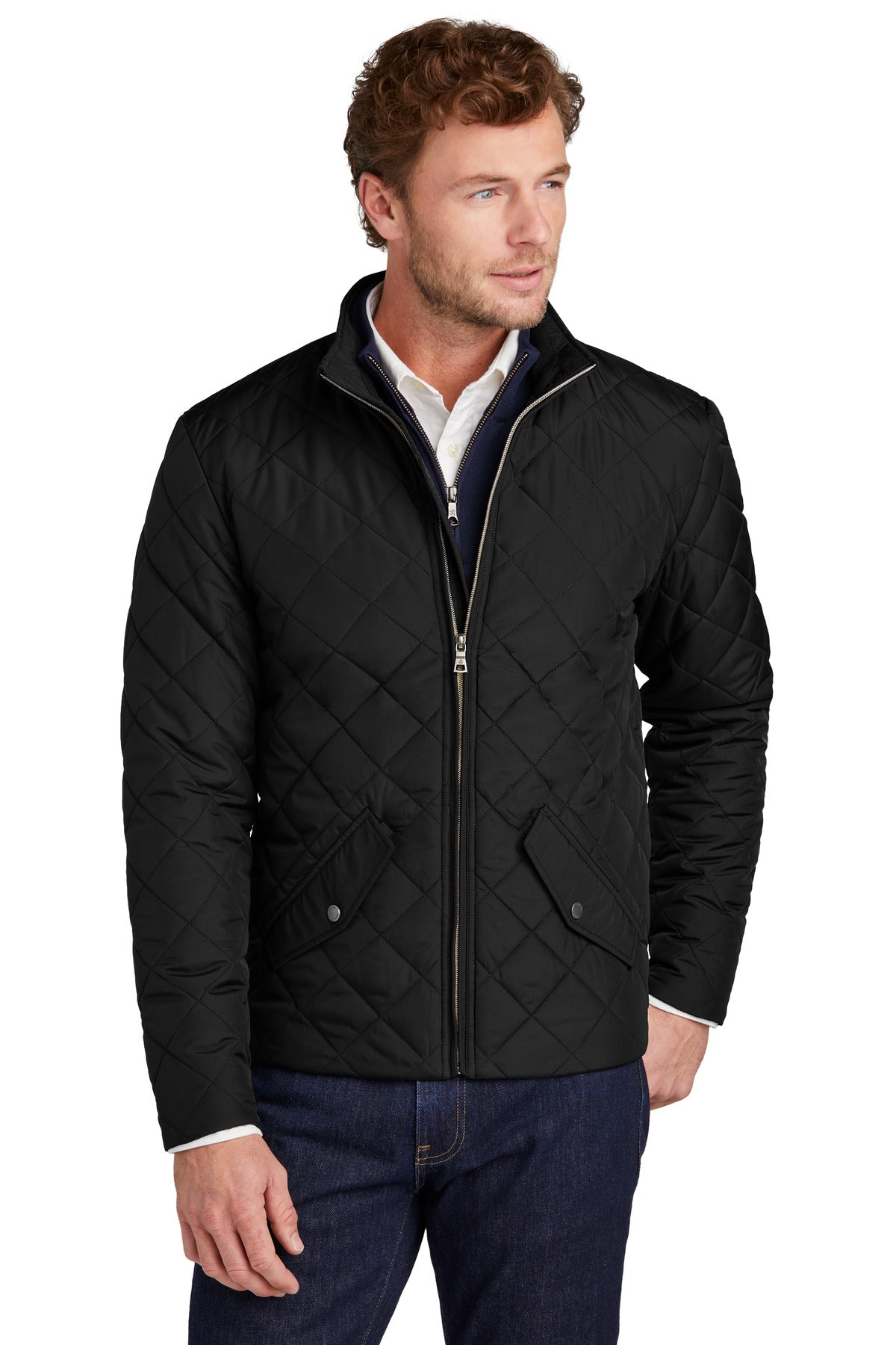 Water-Resistant Diamond Quilted Jacket