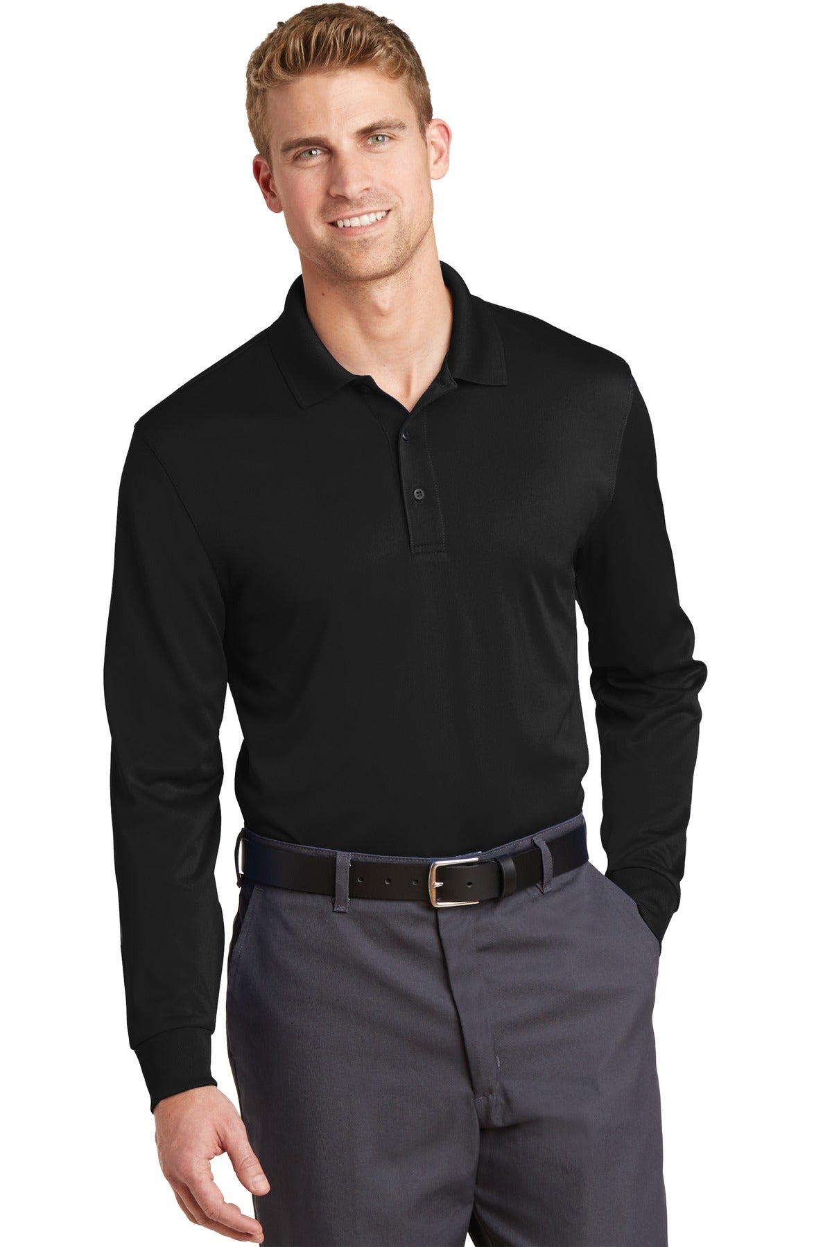 CornerStone ® Select Snag-Proof Long Sleeve Polo. CS412LS