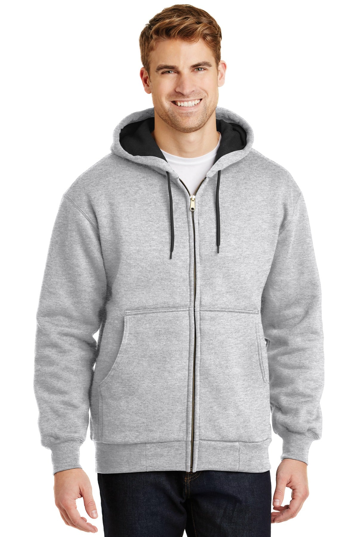 CornerStone ® - Heavyweight Full-Zip Hooded Sweatshirt with Thermal Lining. CS620