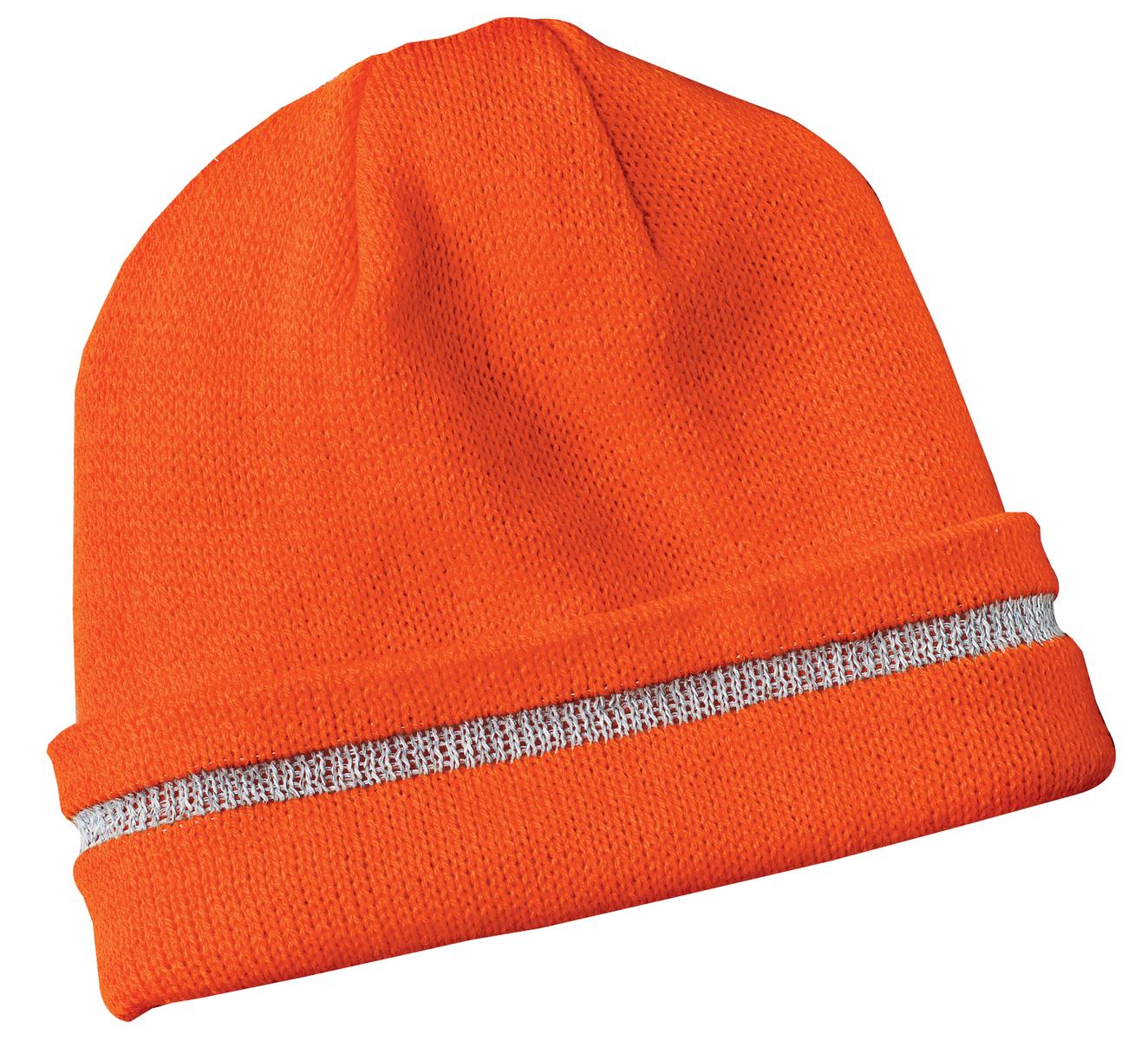 CornerStone ® - Enhanced Visibility Beanie with Reflective Stripe. CS800