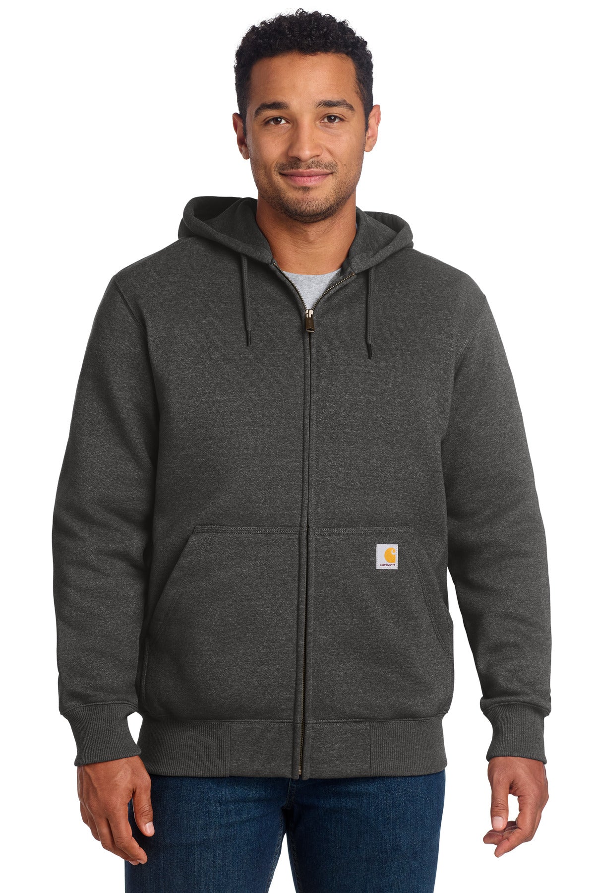 Heavyweight Hooded Zip-Front Sweatshirt