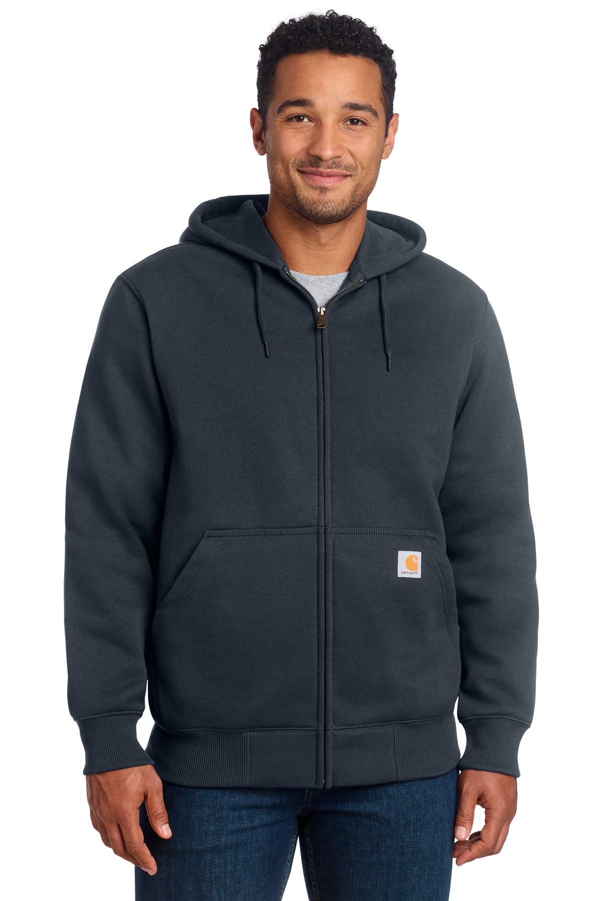 Heavyweight Hooded Zip-Front Sweatshirt