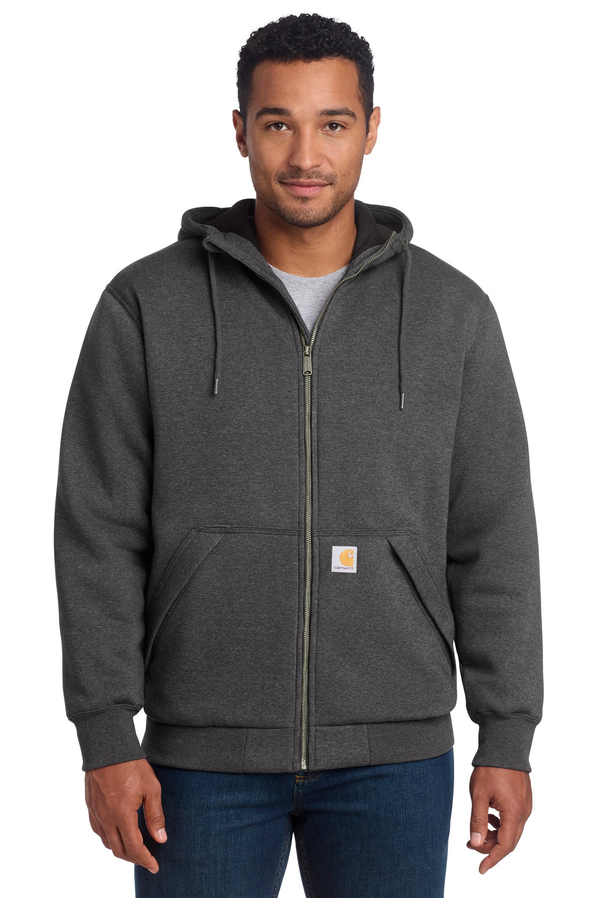 Midweight Thermal-Lined Full-Zip Sweatshirt