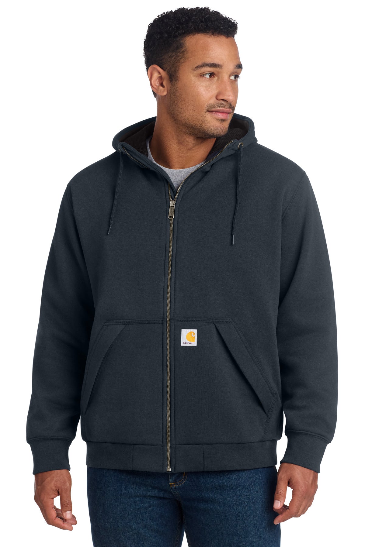 Midweight Thermal-Lined Full-Zip Sweatshirt