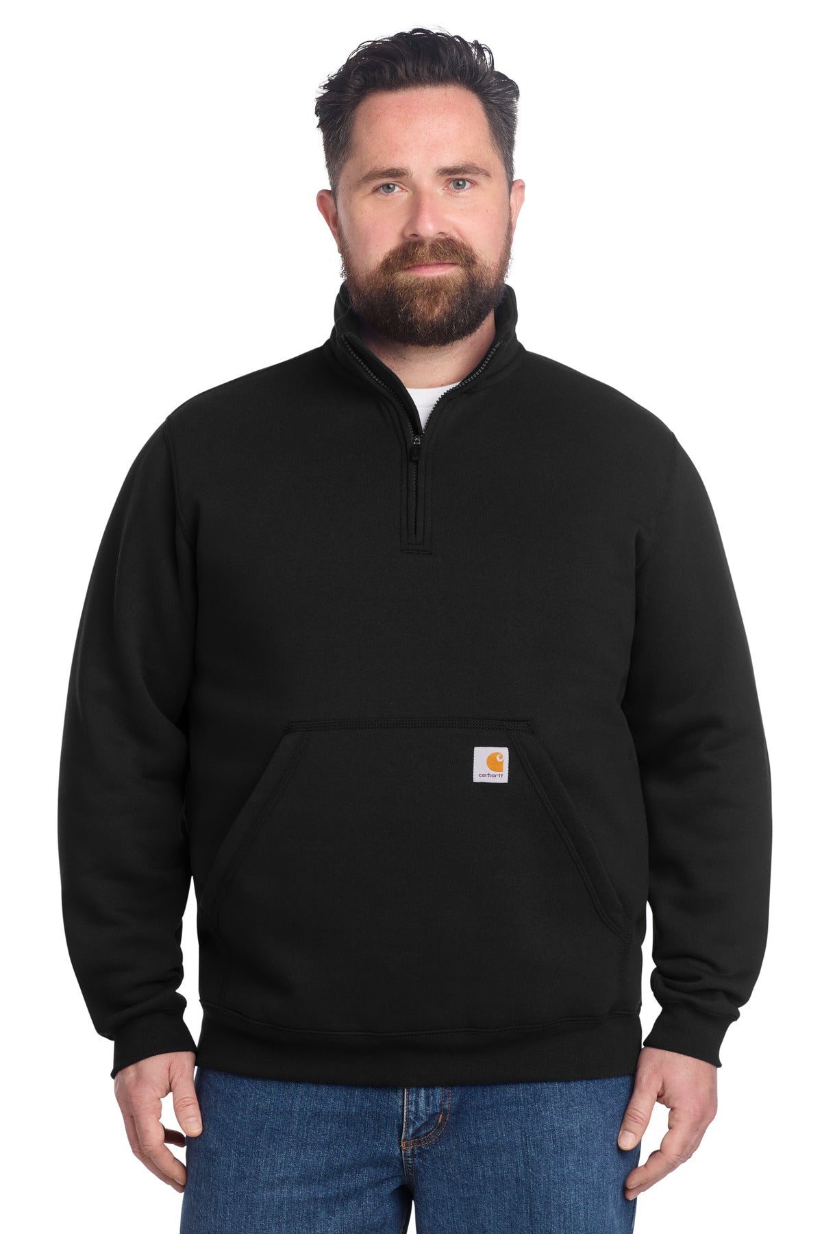 Midweight 1/4-Zip Mock Neck Sweatshirt