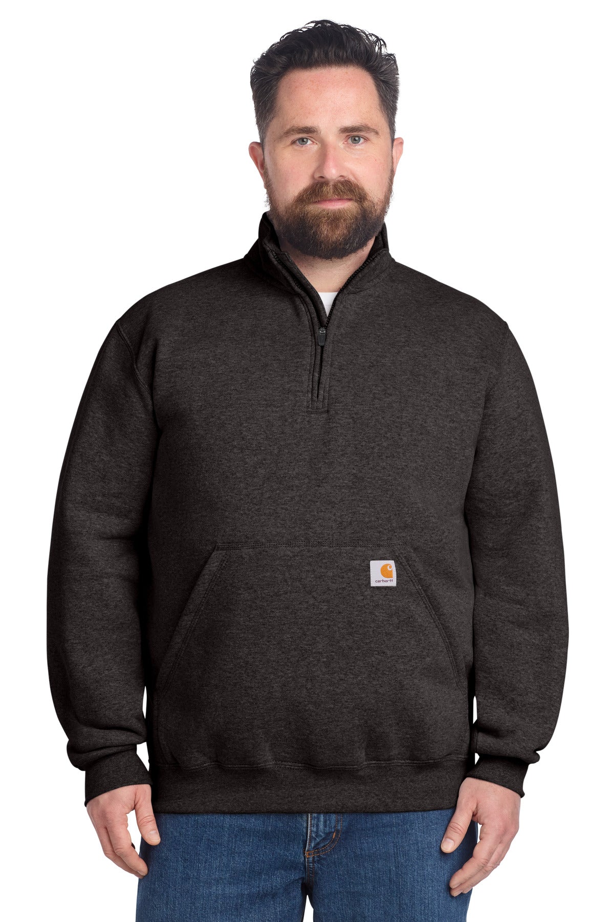 Midweight 1/4-Zip Mock Neck Sweatshirt