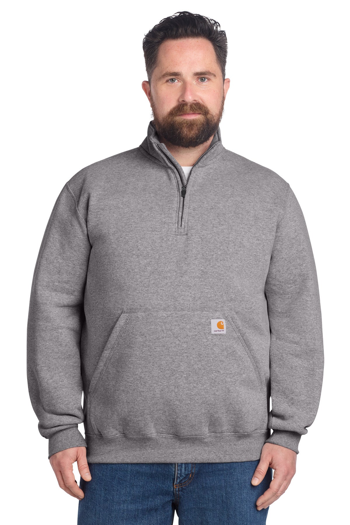 Midweight 1/4-Zip Mock Neck Sweatshirt