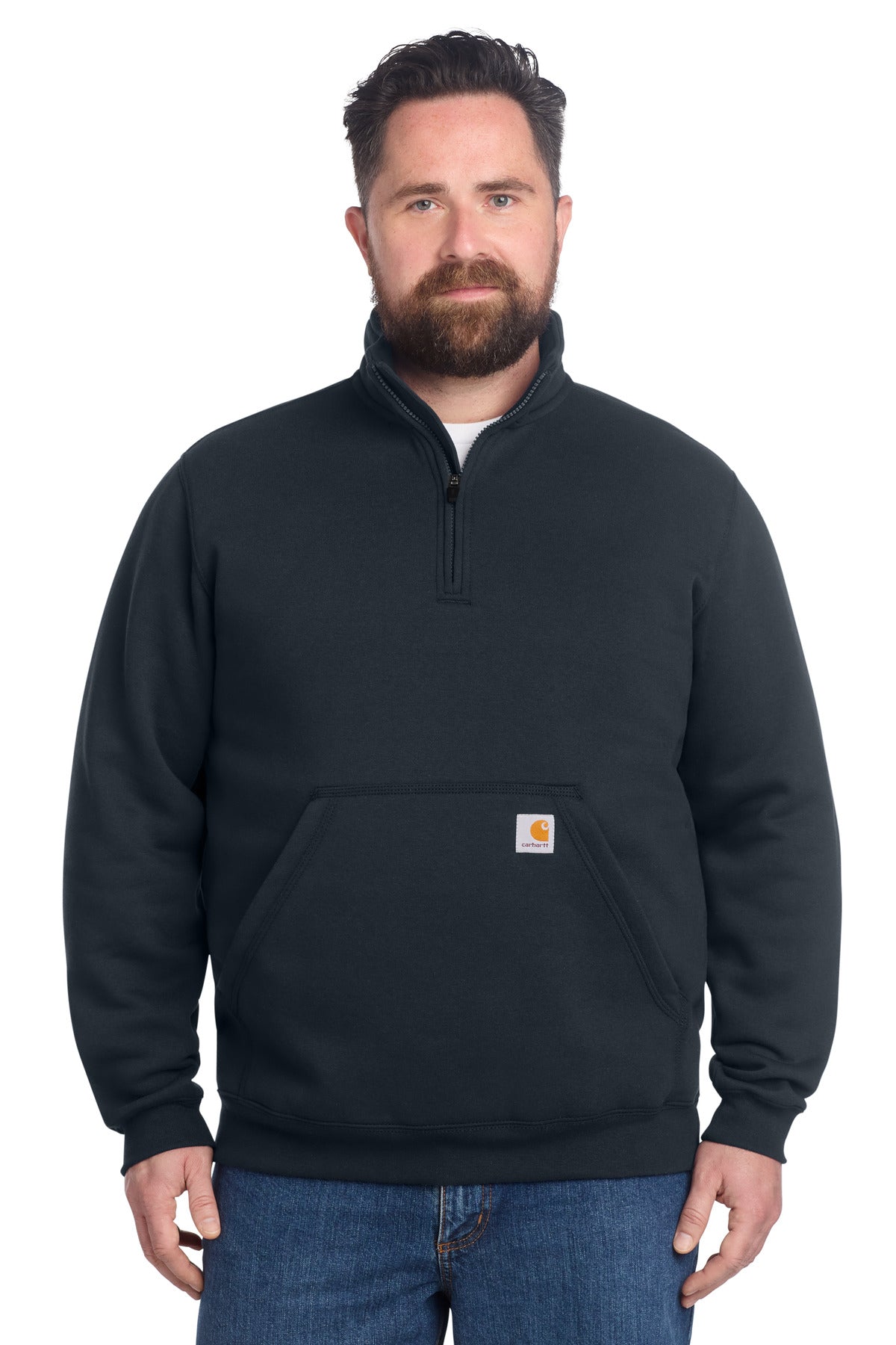 Midweight 1/4-Zip Mock Neck Sweatshirt