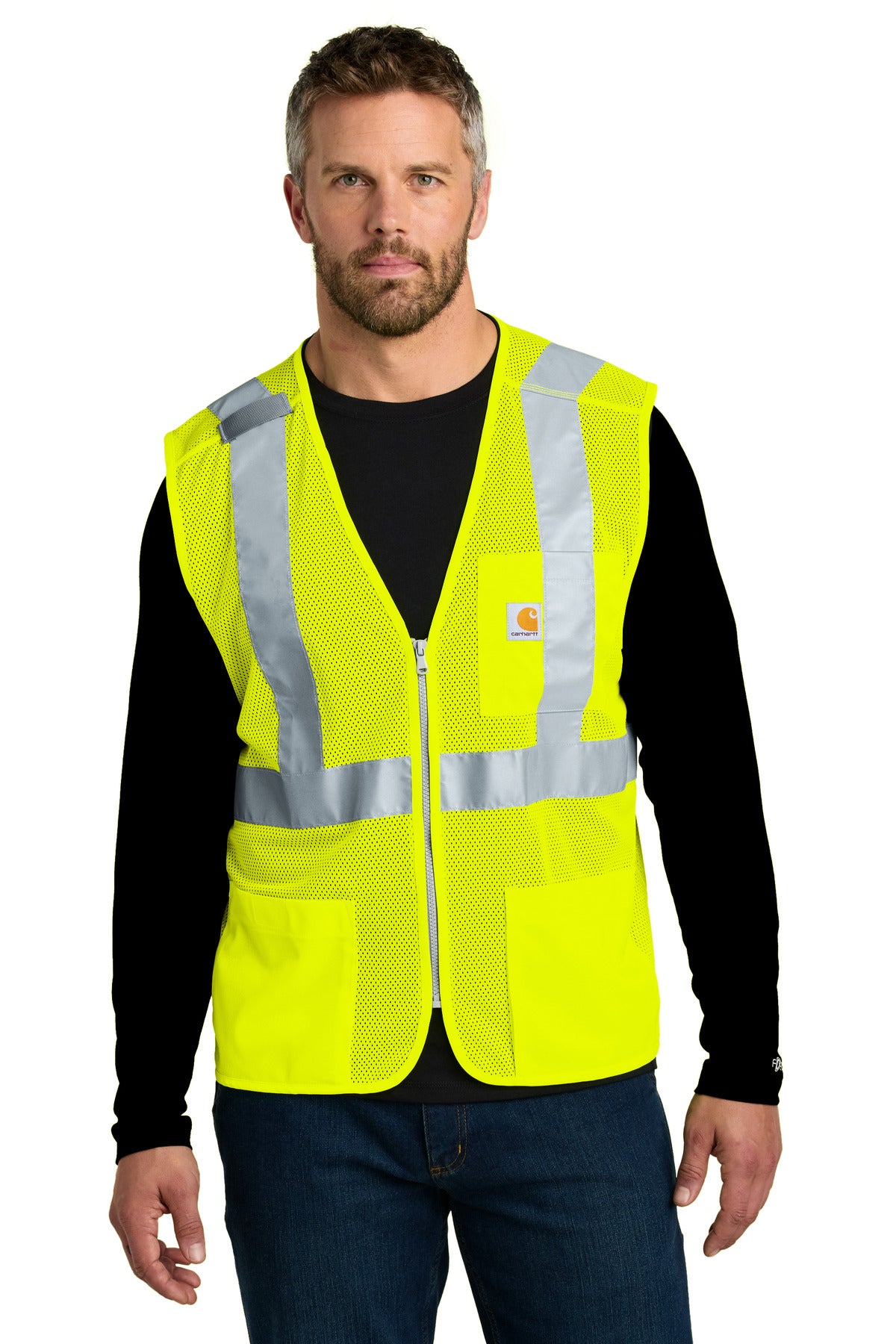 ANSI Class 2 Mesh Zip-Front Vest
