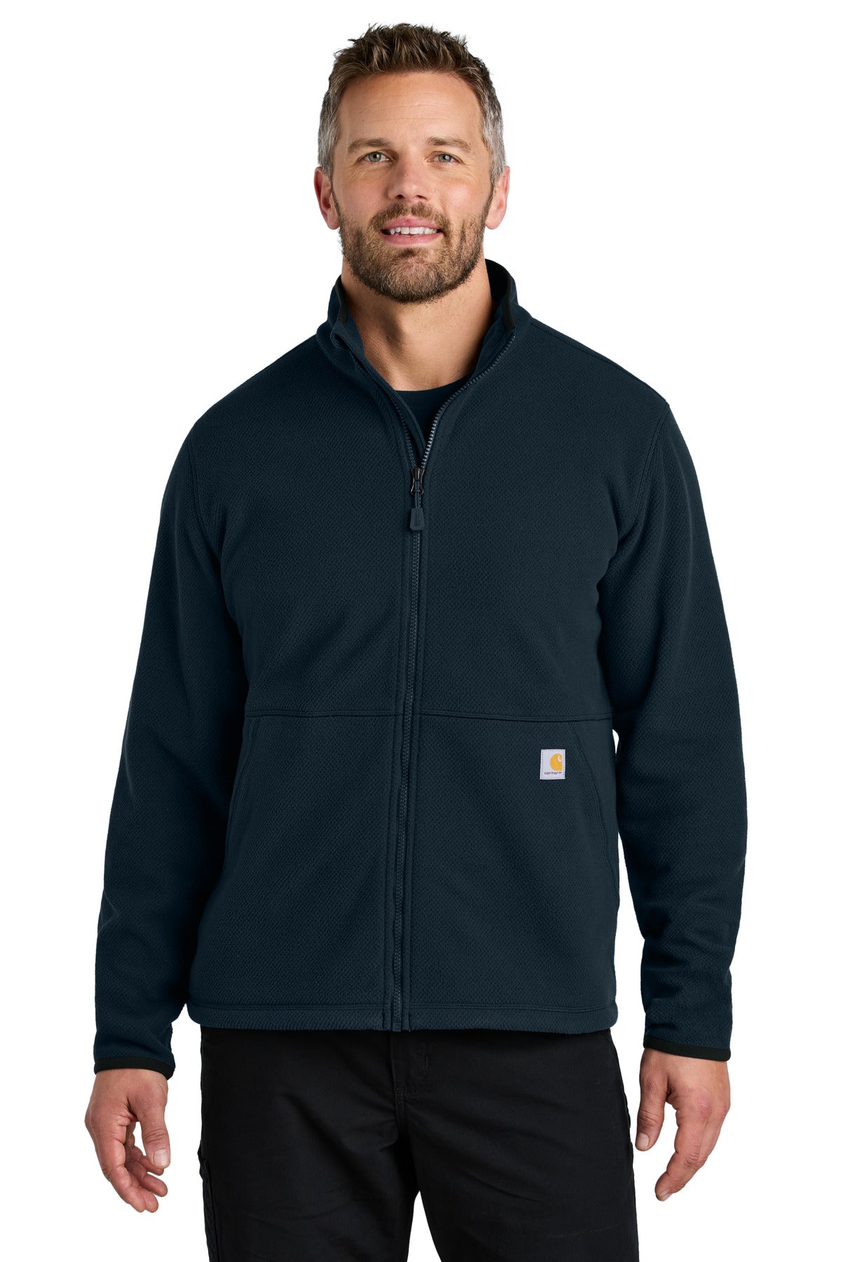 Textured Full-Zip Fleece Jacket