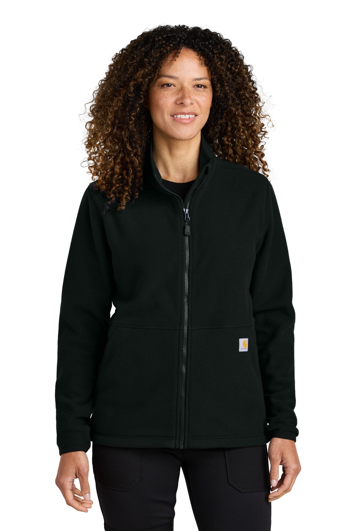 Women's Textured Full-Zip Fleece Jacket