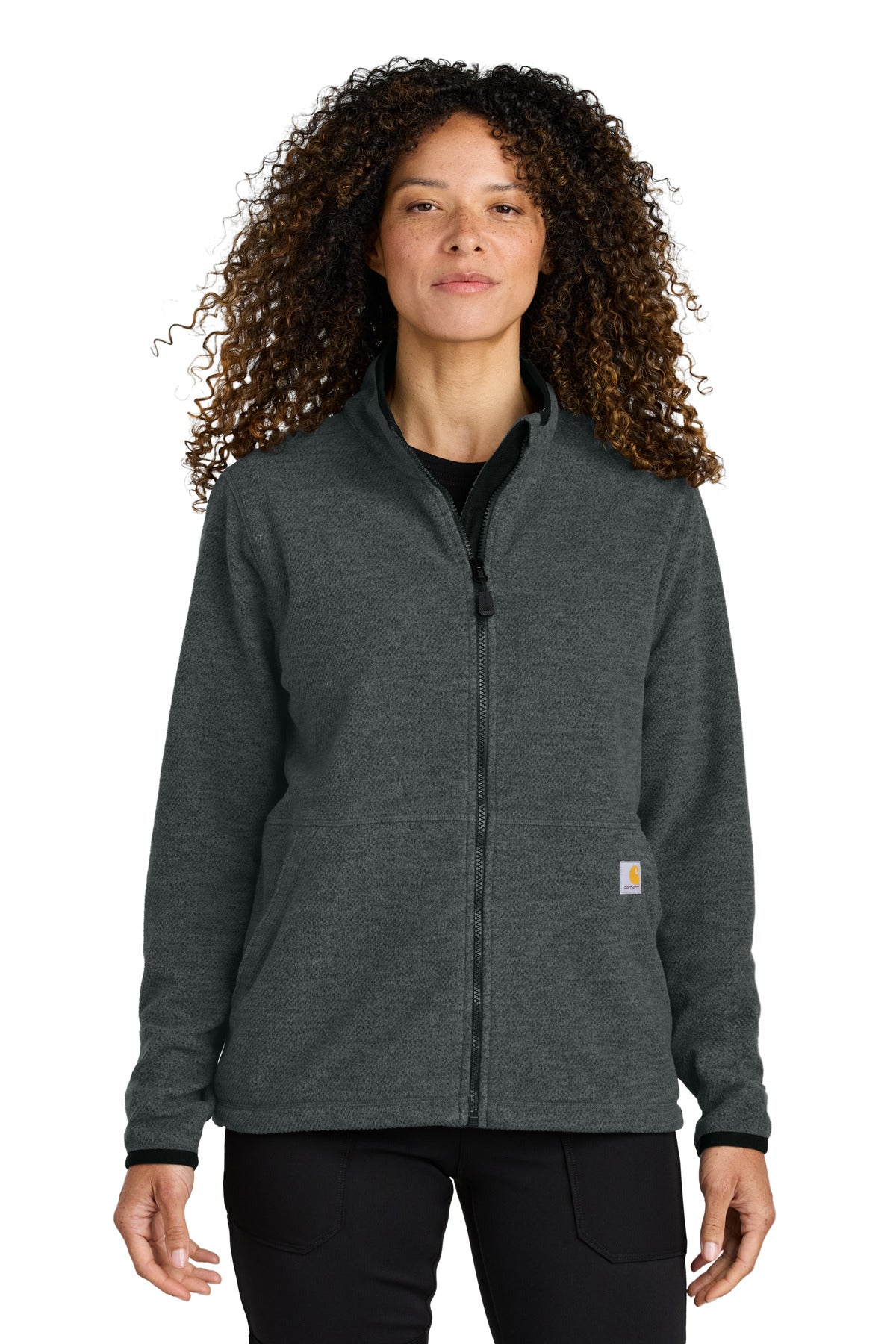 Women's Textured Full-Zip Fleece Jacket