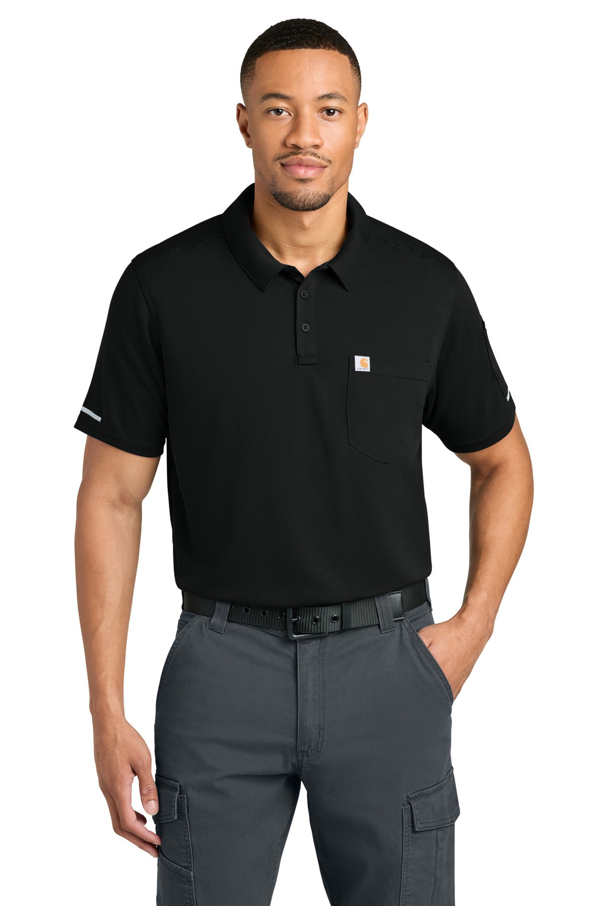 Performance Polo with Reflective Taping