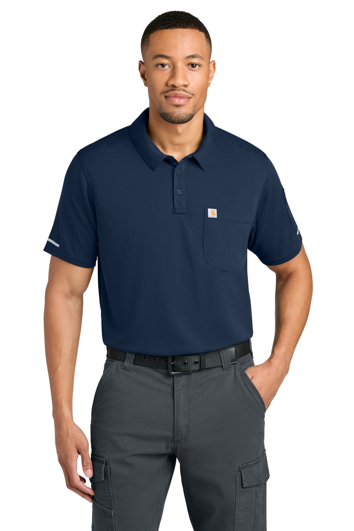 Performance Polo with Reflective Taping
