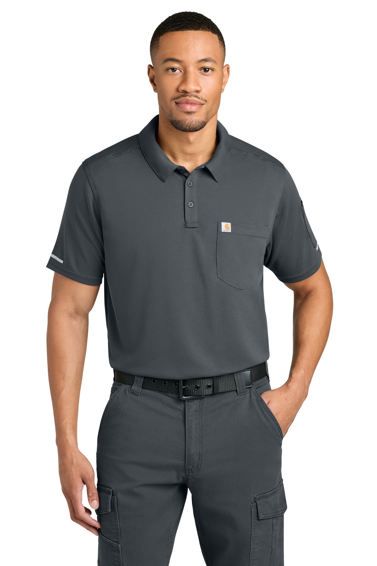 Performance Polo with Reflective Taping