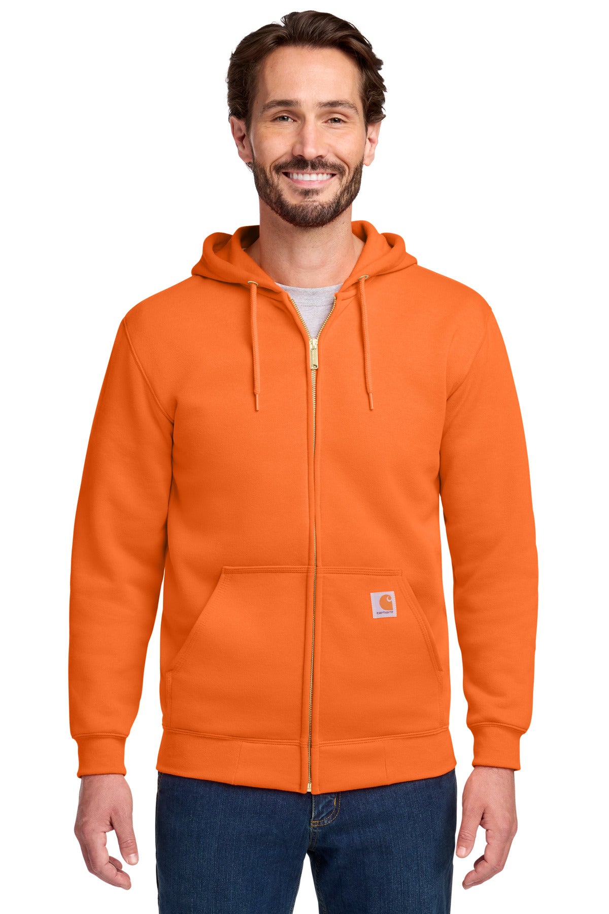 Midweight Hooded Zip-Front Sweatshirt