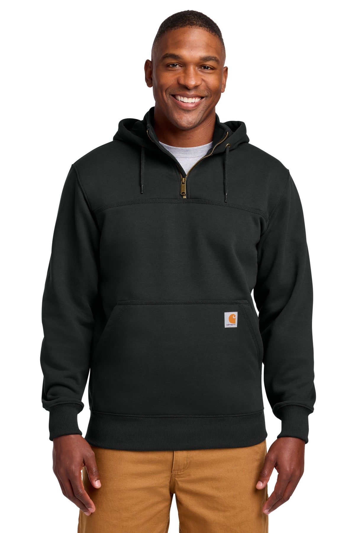 Tall Rain Defender Heavyweight Hooded Zip Mock Sweatshirt