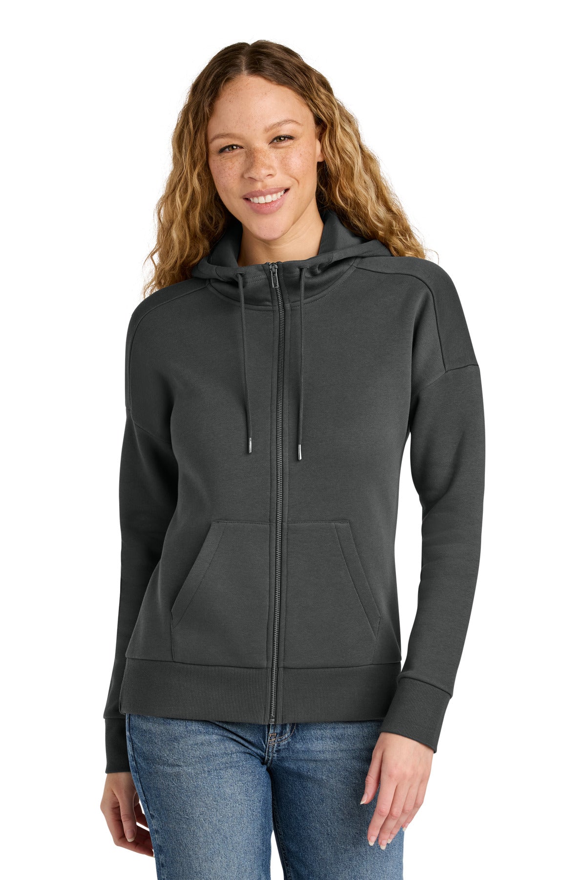 Women's Perfect Weight Fleece Drop Shoulder Full-Zip Hoodie