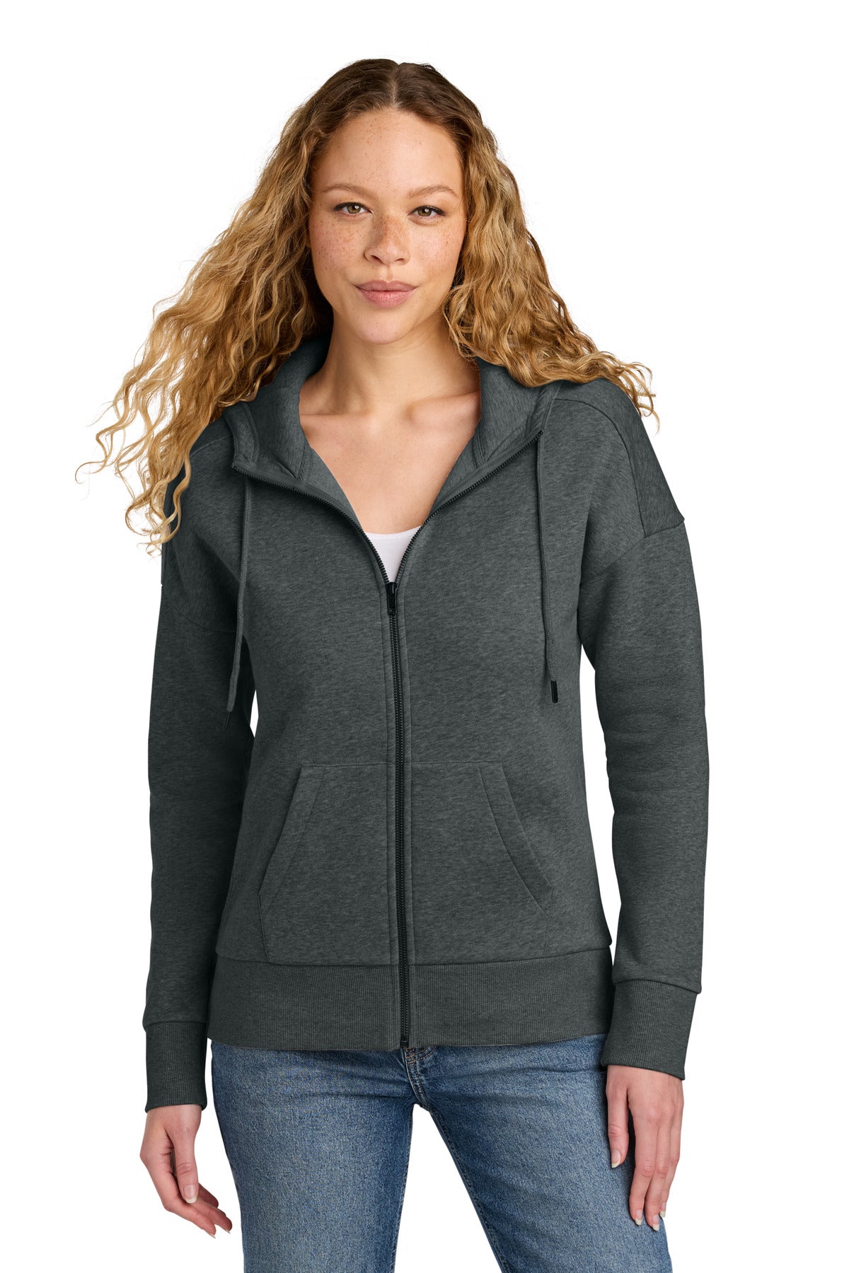 Women's Perfect Weight Fleece Drop Shoulder Full-Zip Hoodie
