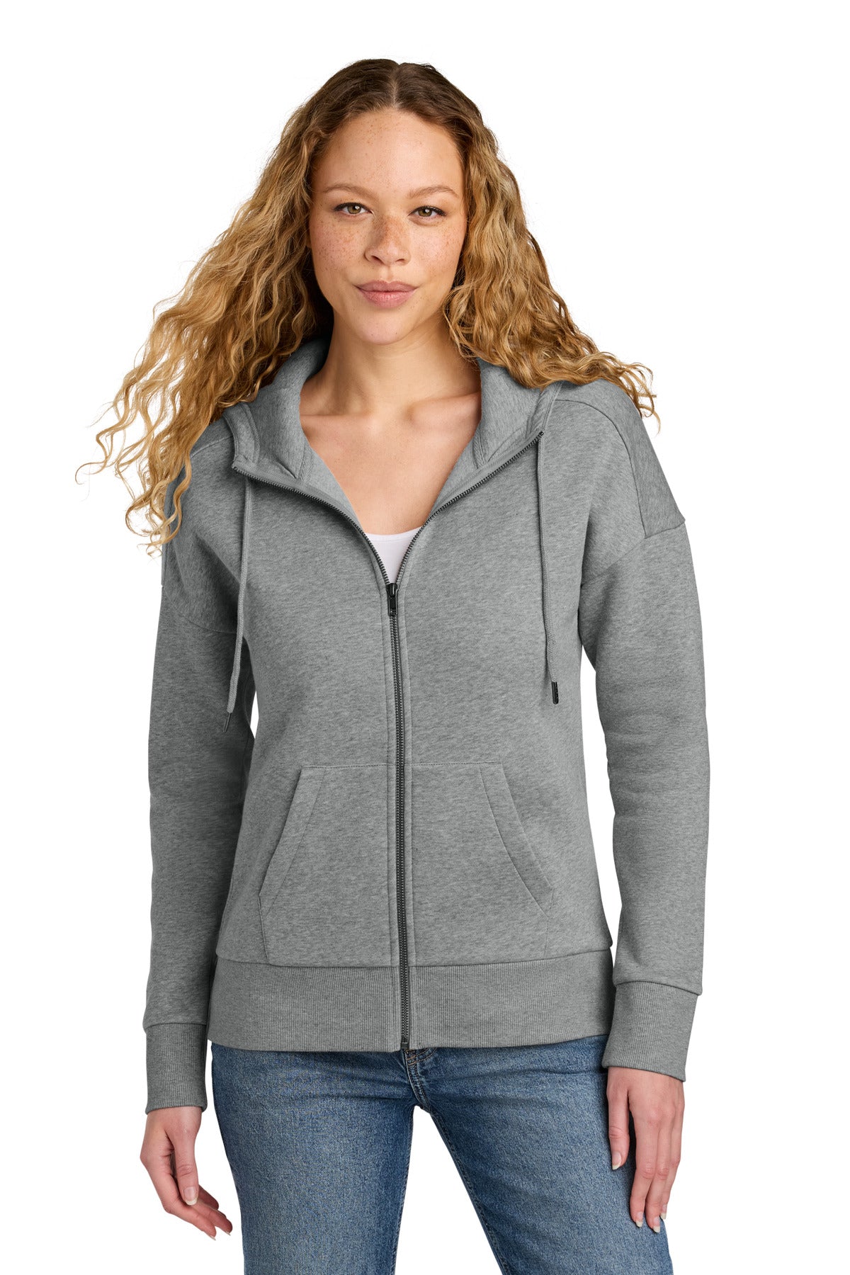 Women's Perfect Weight Fleece Drop Shoulder Full-Zip Hoodie