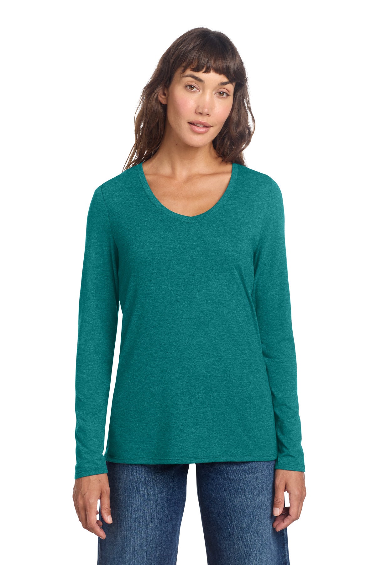 Women's Perfect Tri Long Sleeve V-Neck Tee