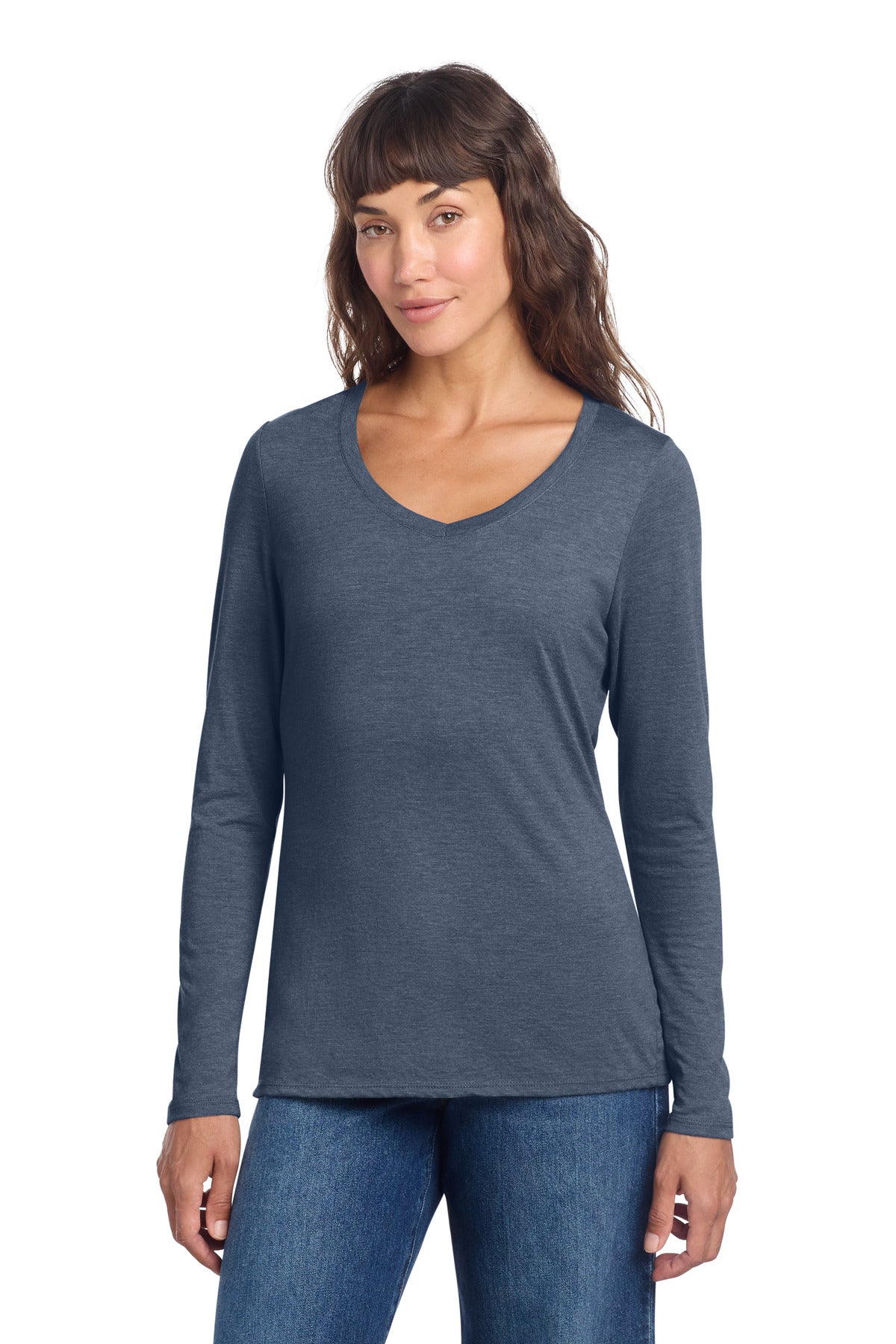 Women's Perfect Tri Long Sleeve V-Neck Tee