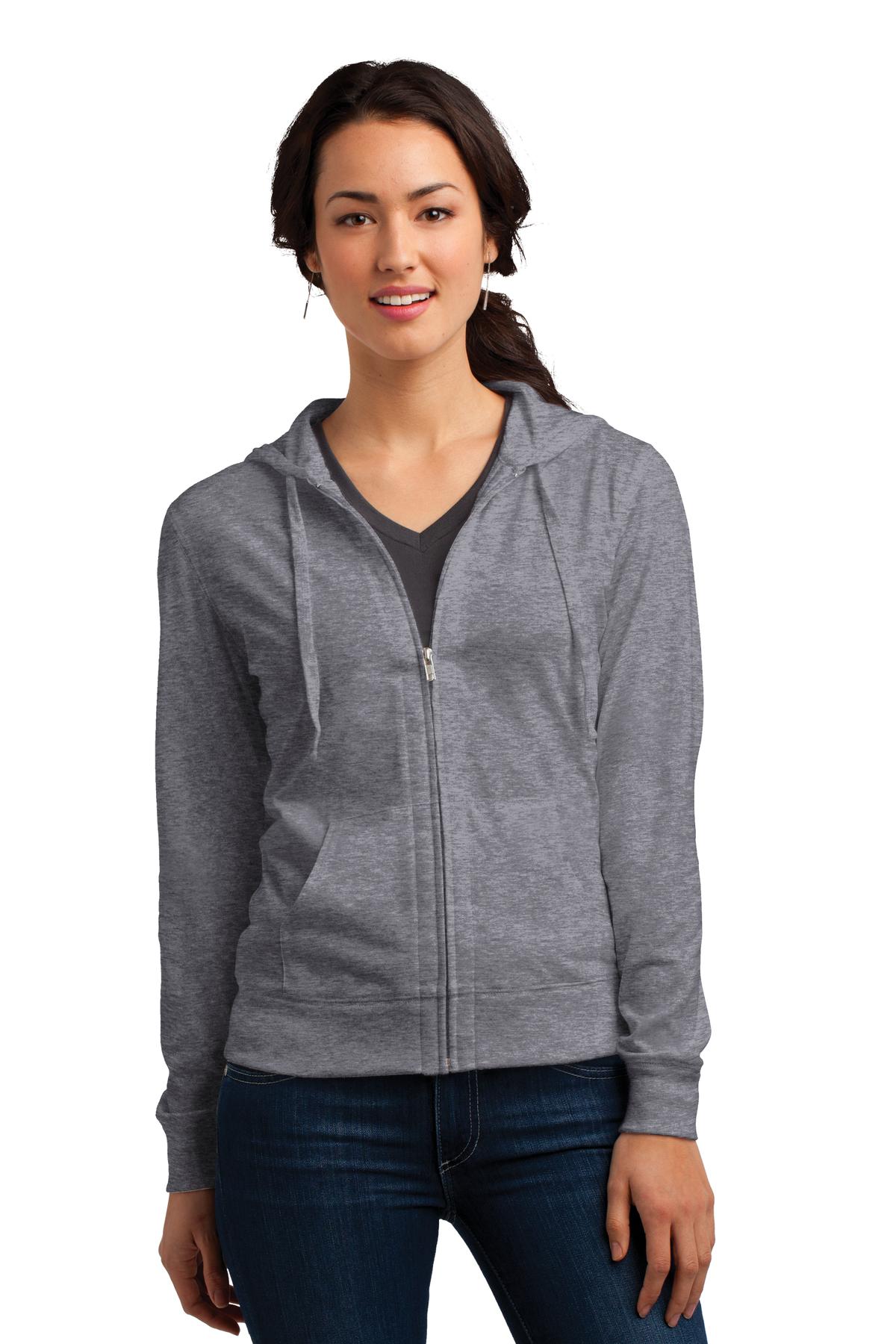 Women's Fitted Jersey Full-Zip Hoodie