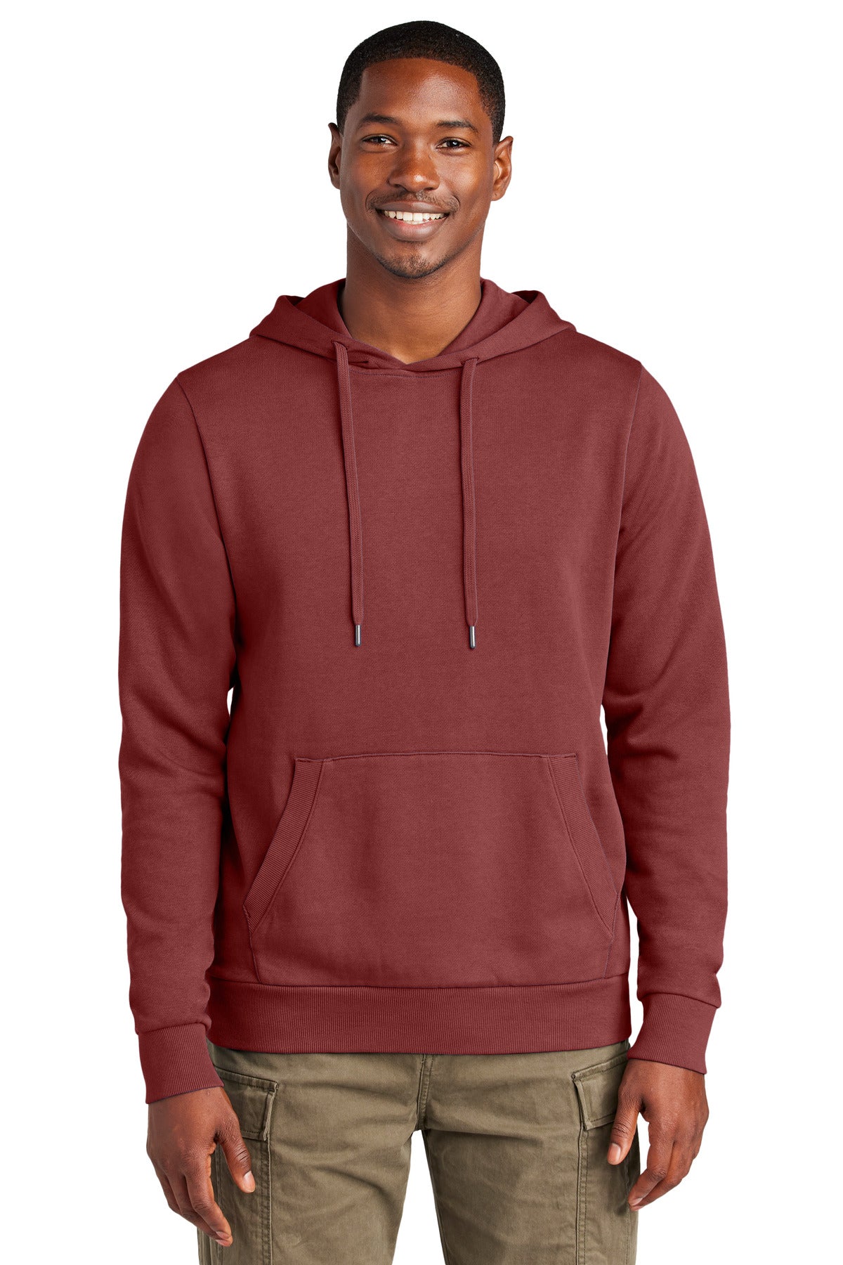 Vintage-Inspired Pigment-Dyed Fleece Hoodie