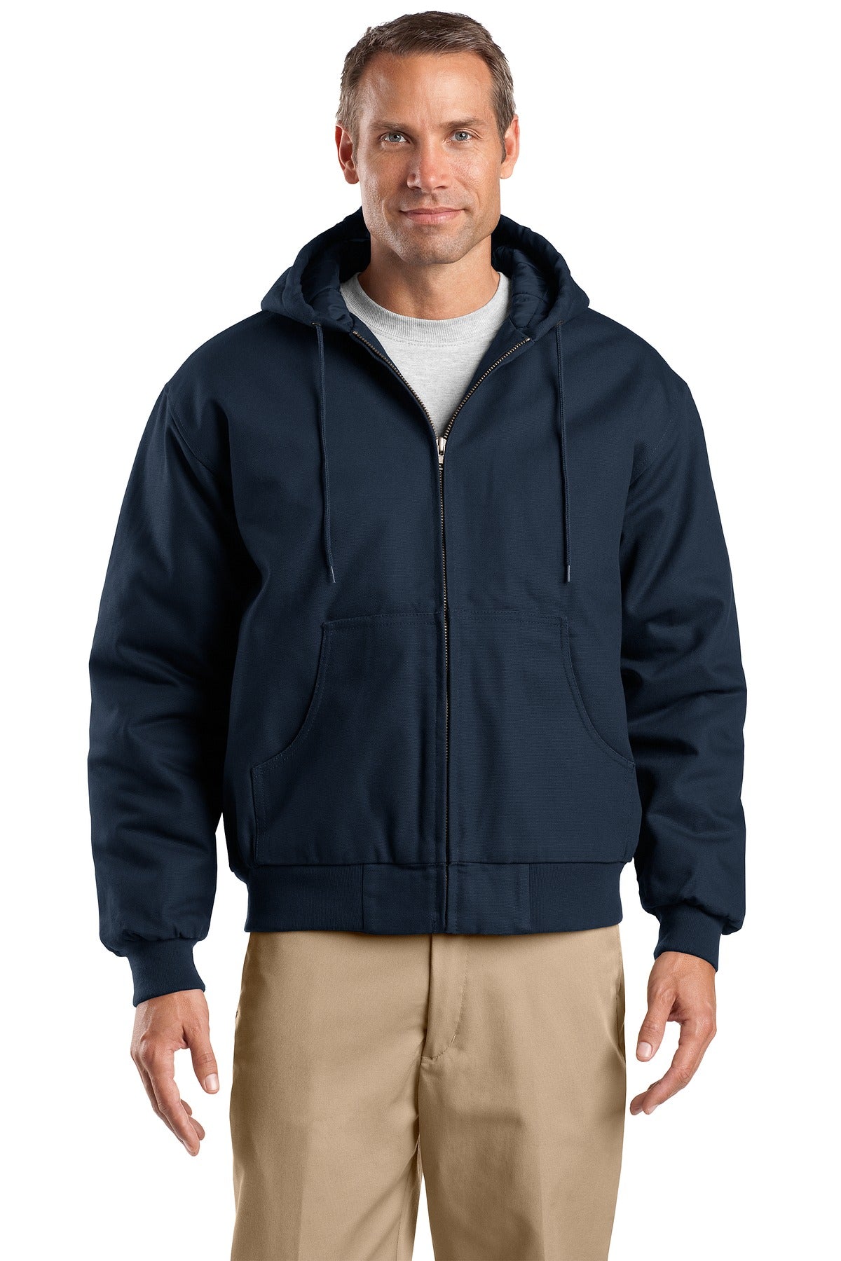 CornerStone ® Tall Duck Cloth Hooded Work Jacket. TLJ763H