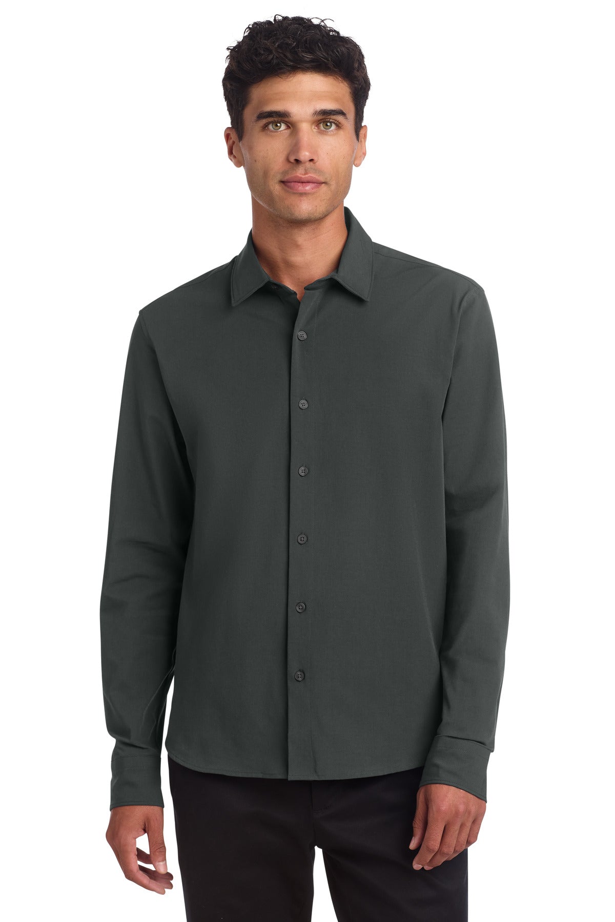 Long Sleeve Stretch Woven Shirt