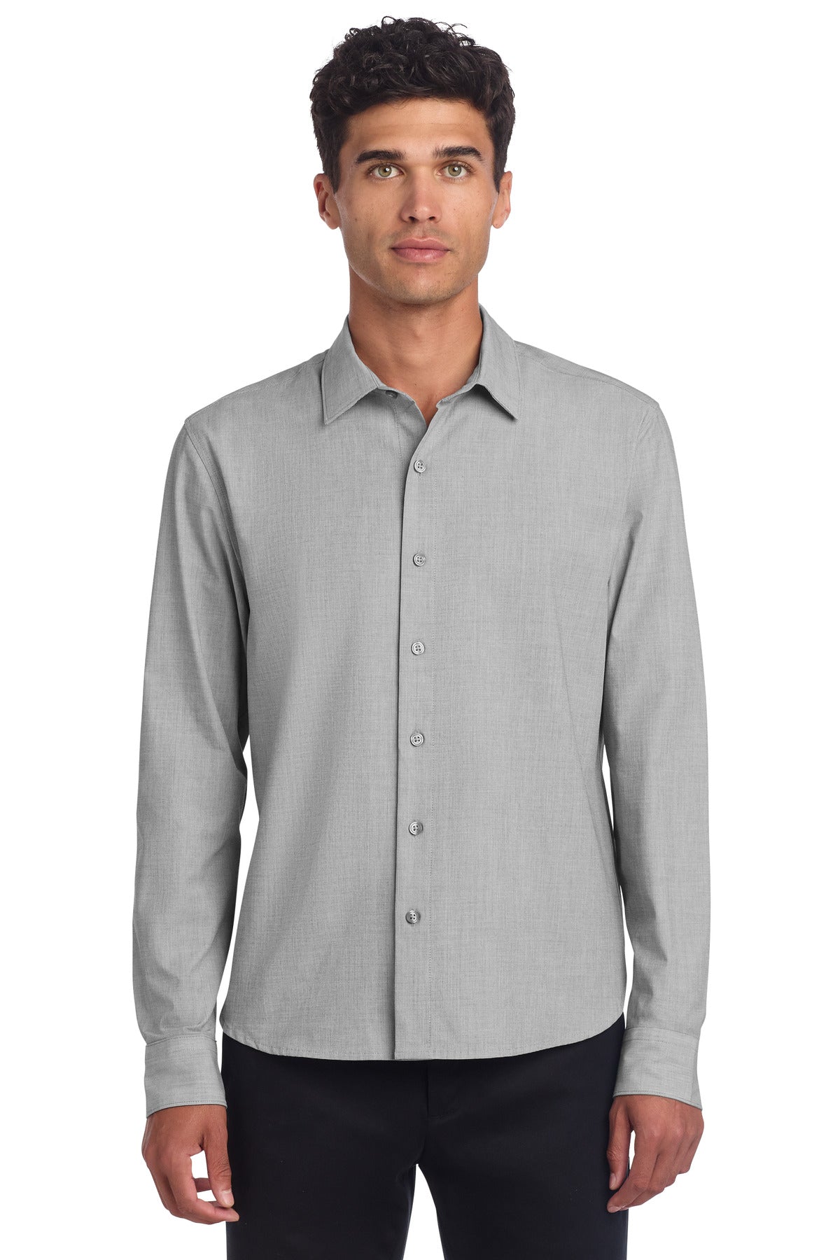Long Sleeve Stretch Woven Shirt