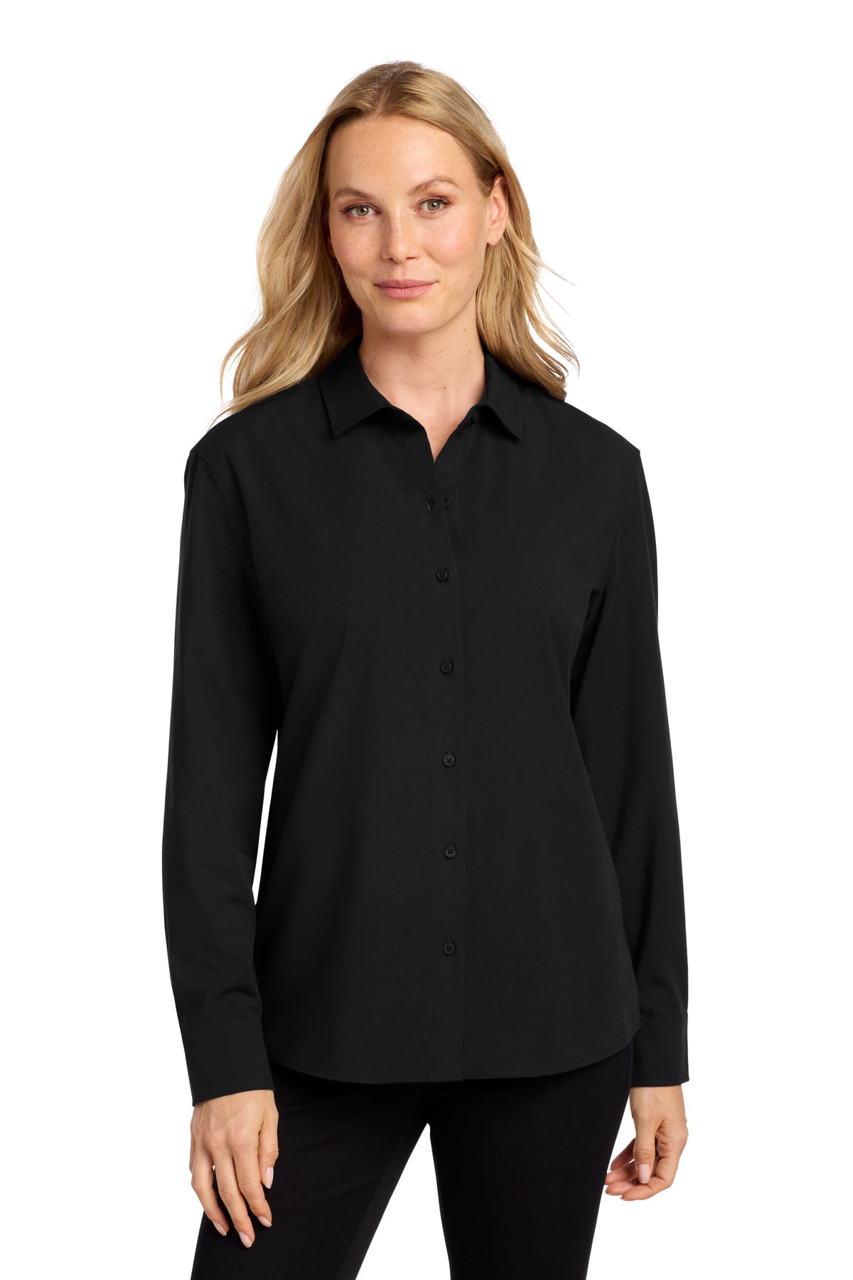 Women's Long Sleeve Stretch Woven Shirt