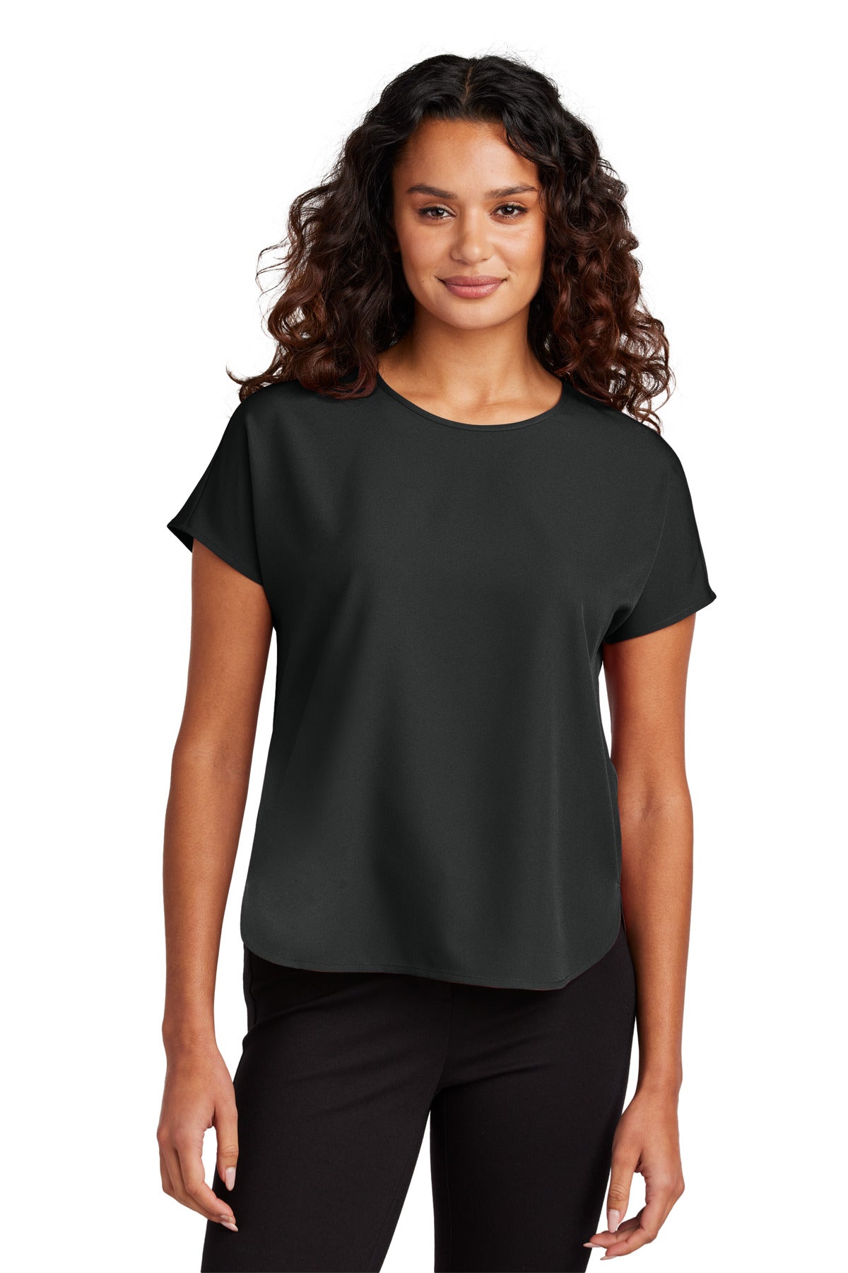 Women's Stretch Crepe Crew Top