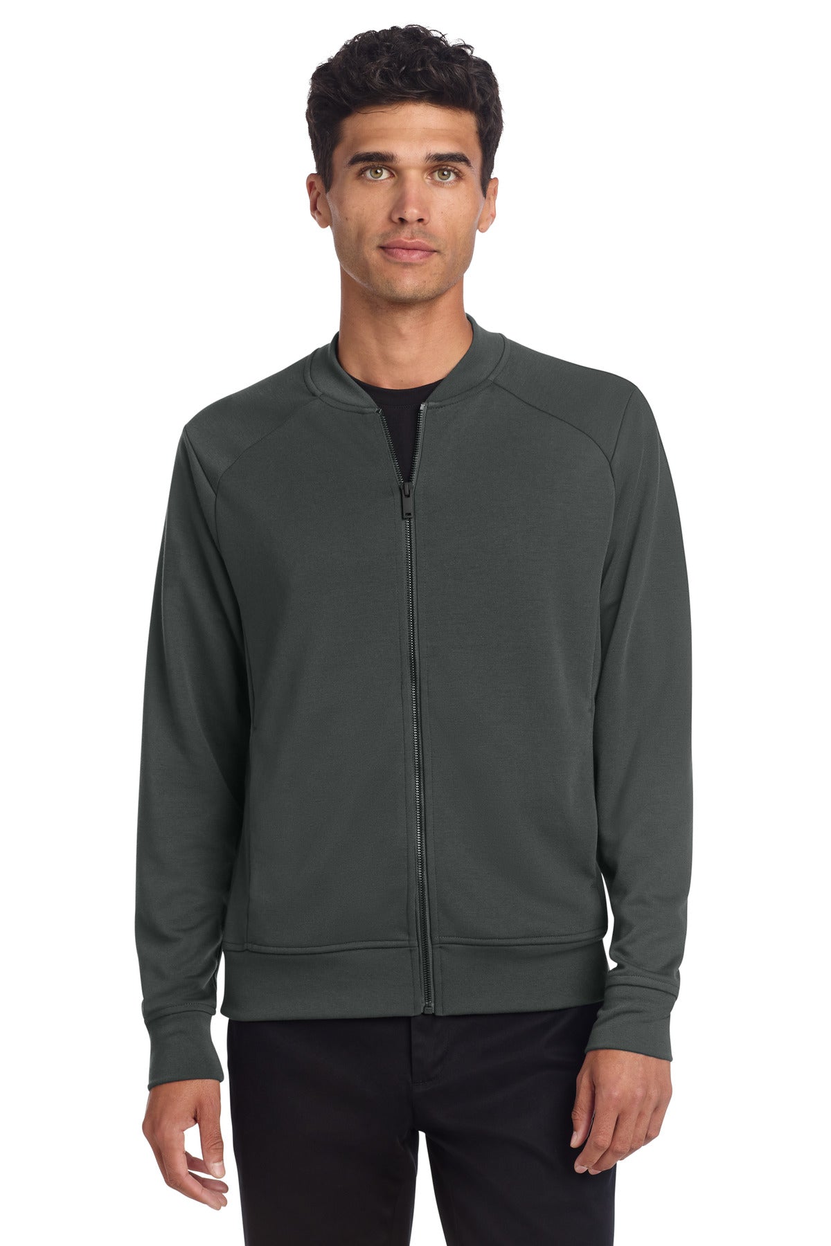 Double-Knit Bomber Jacket