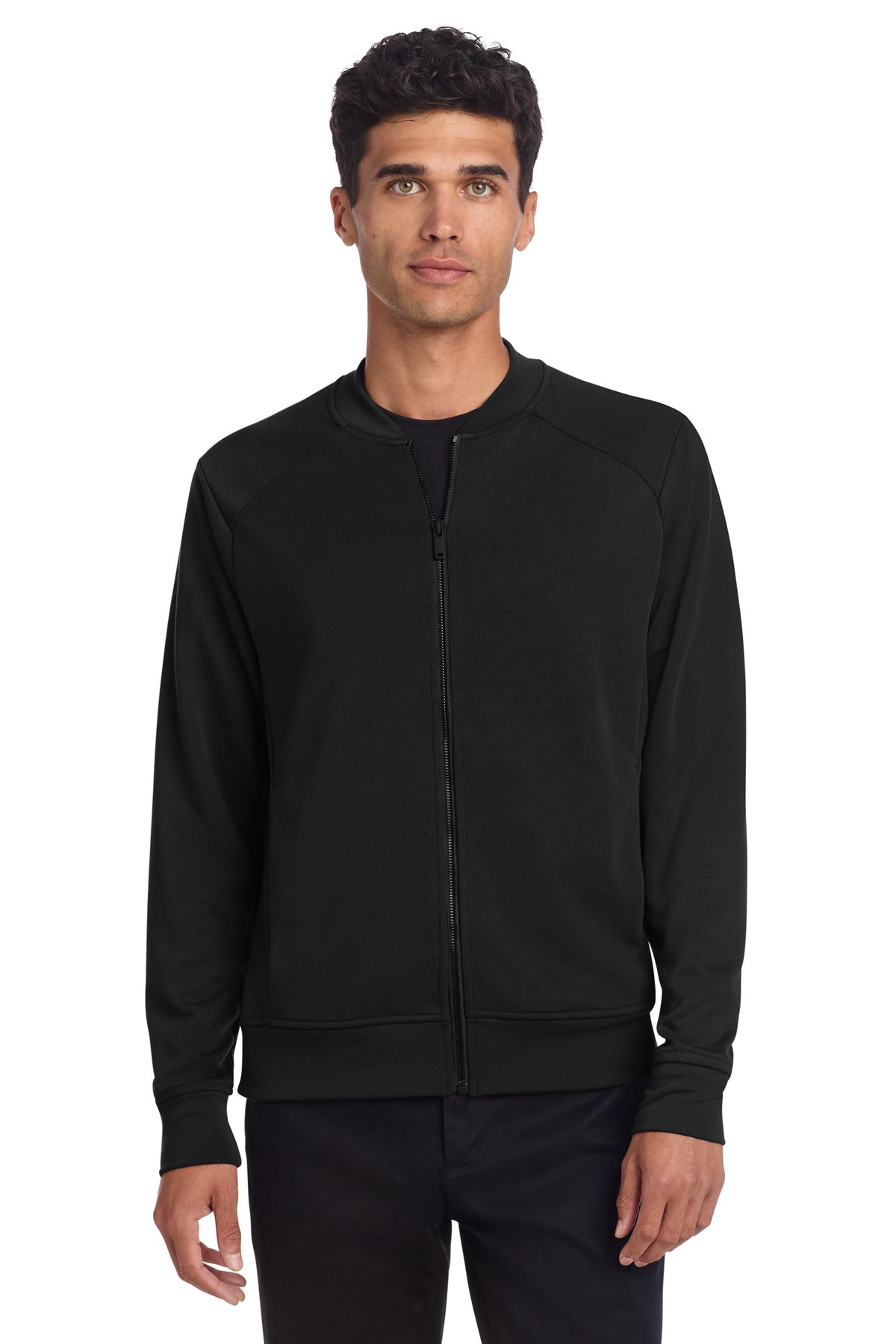 Double-Knit Bomber Jacket