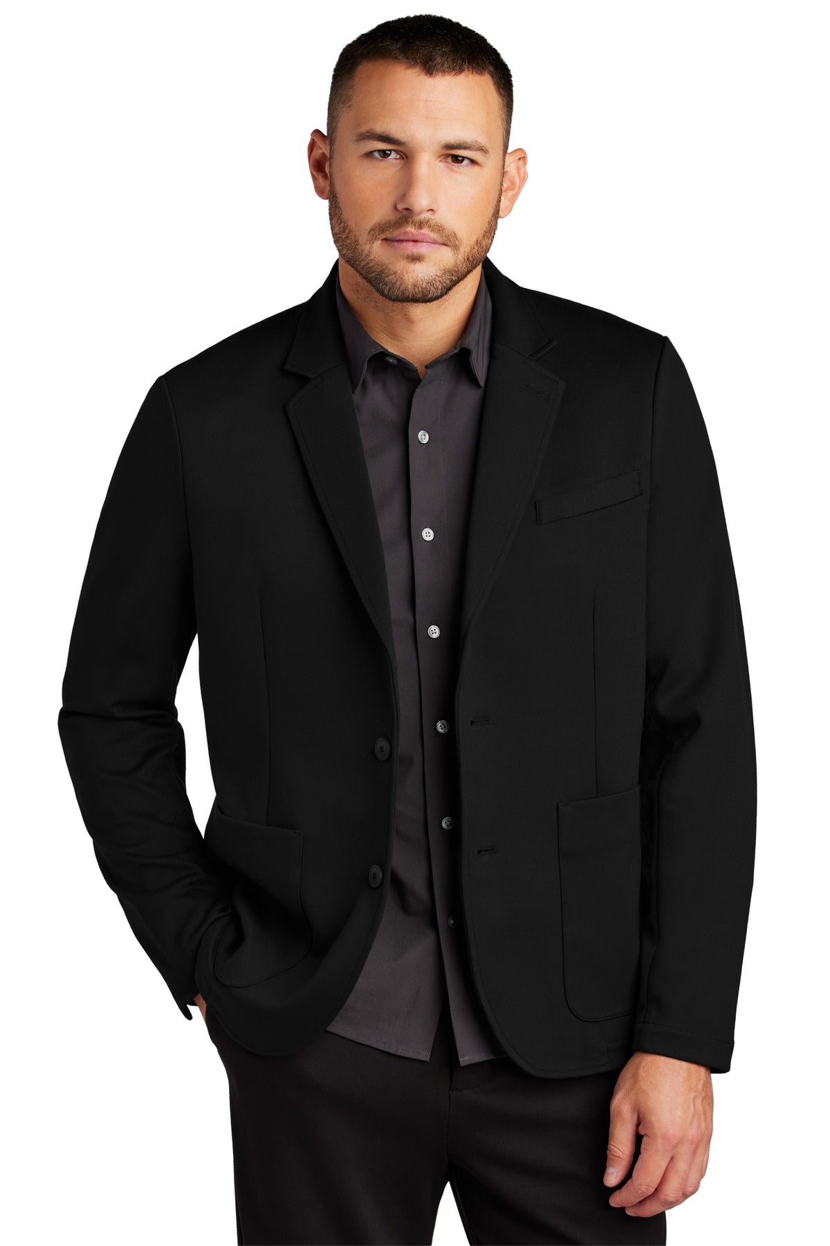 Relaxed Knit Blazer