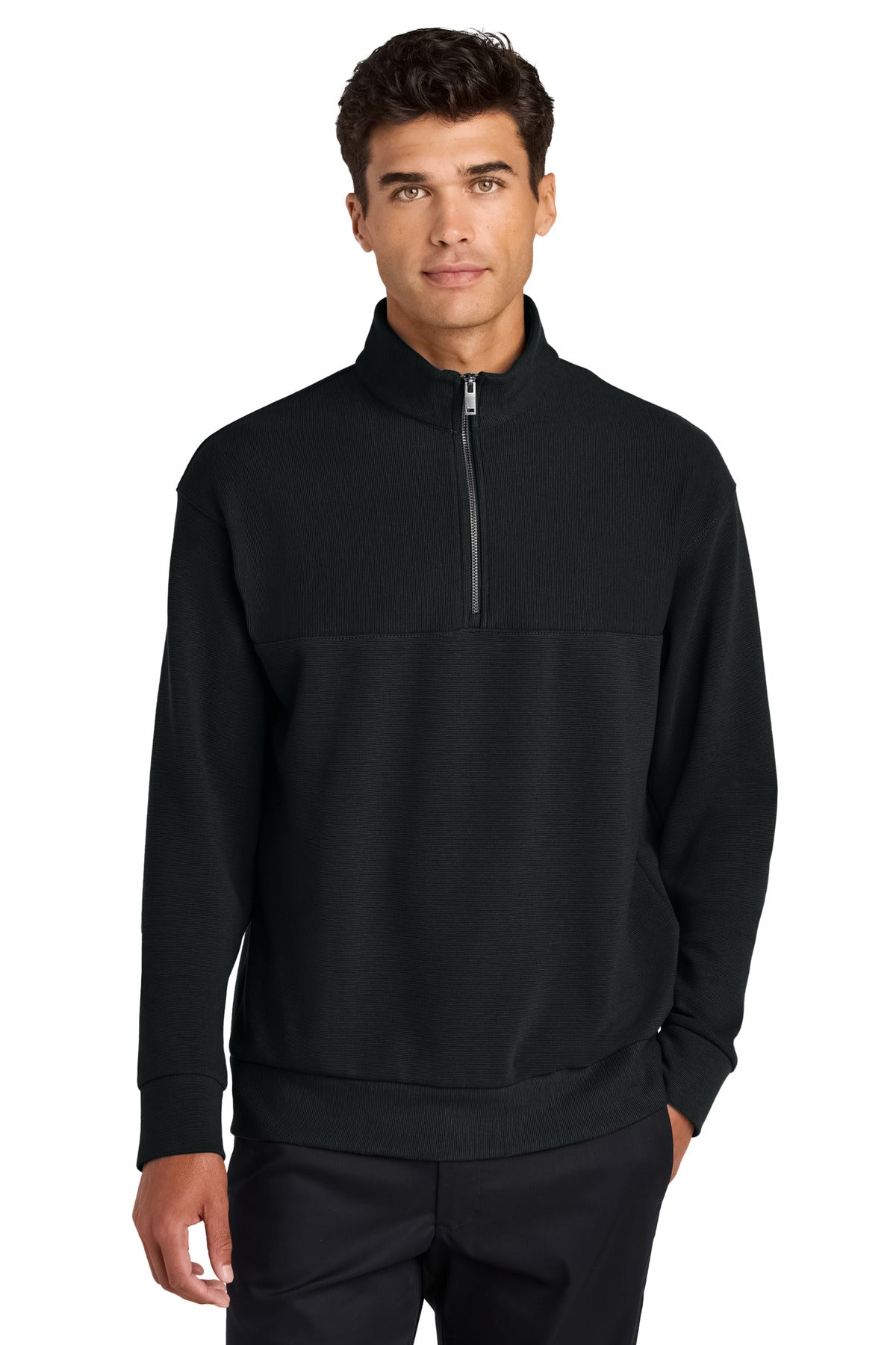 Linear Texture Quarter-Zip